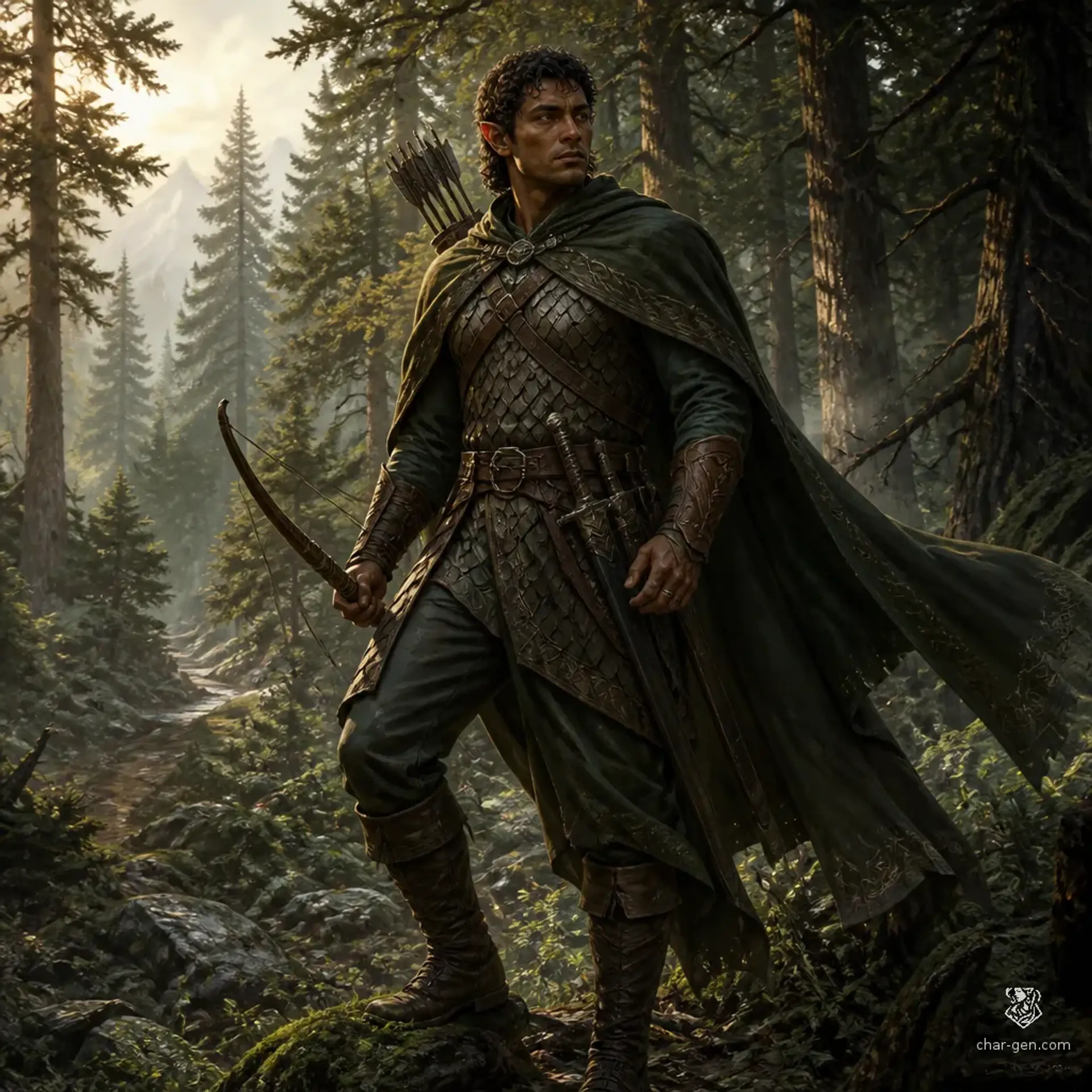 Sivrak Demez - AI-generated fantasy Character