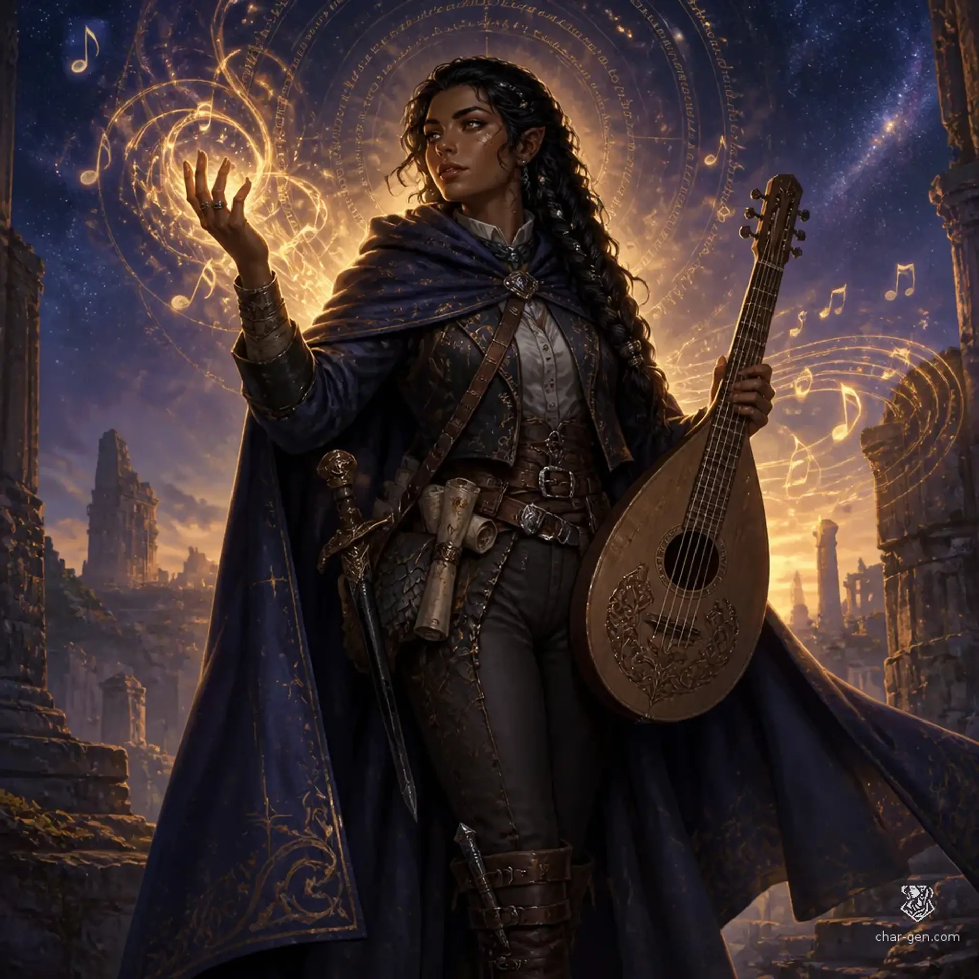 Sesha Mirembe - AI-generated fantasy Character