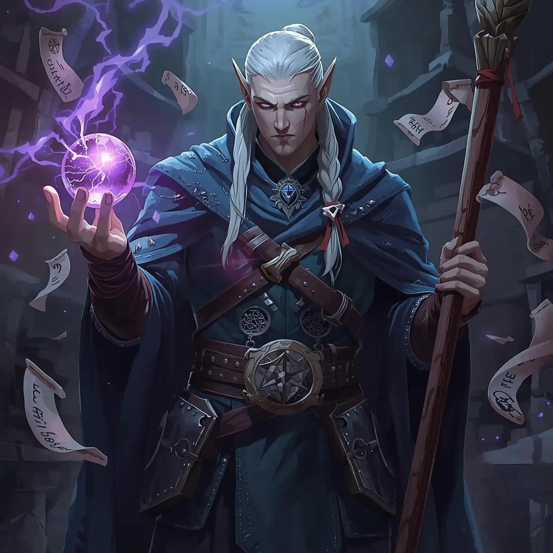 Valerius Meliamne - AI-generated fantasy Character