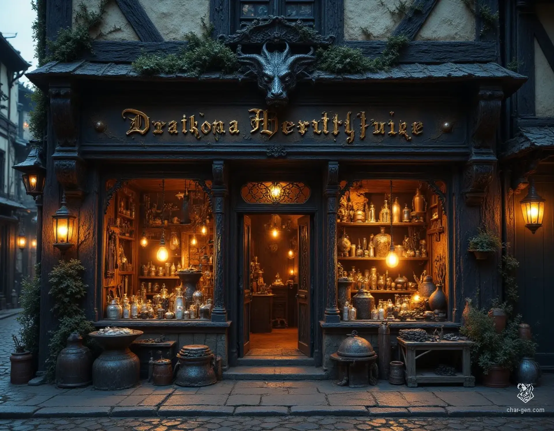 Drakona Hearthforge - AI-generated fantasy Shop