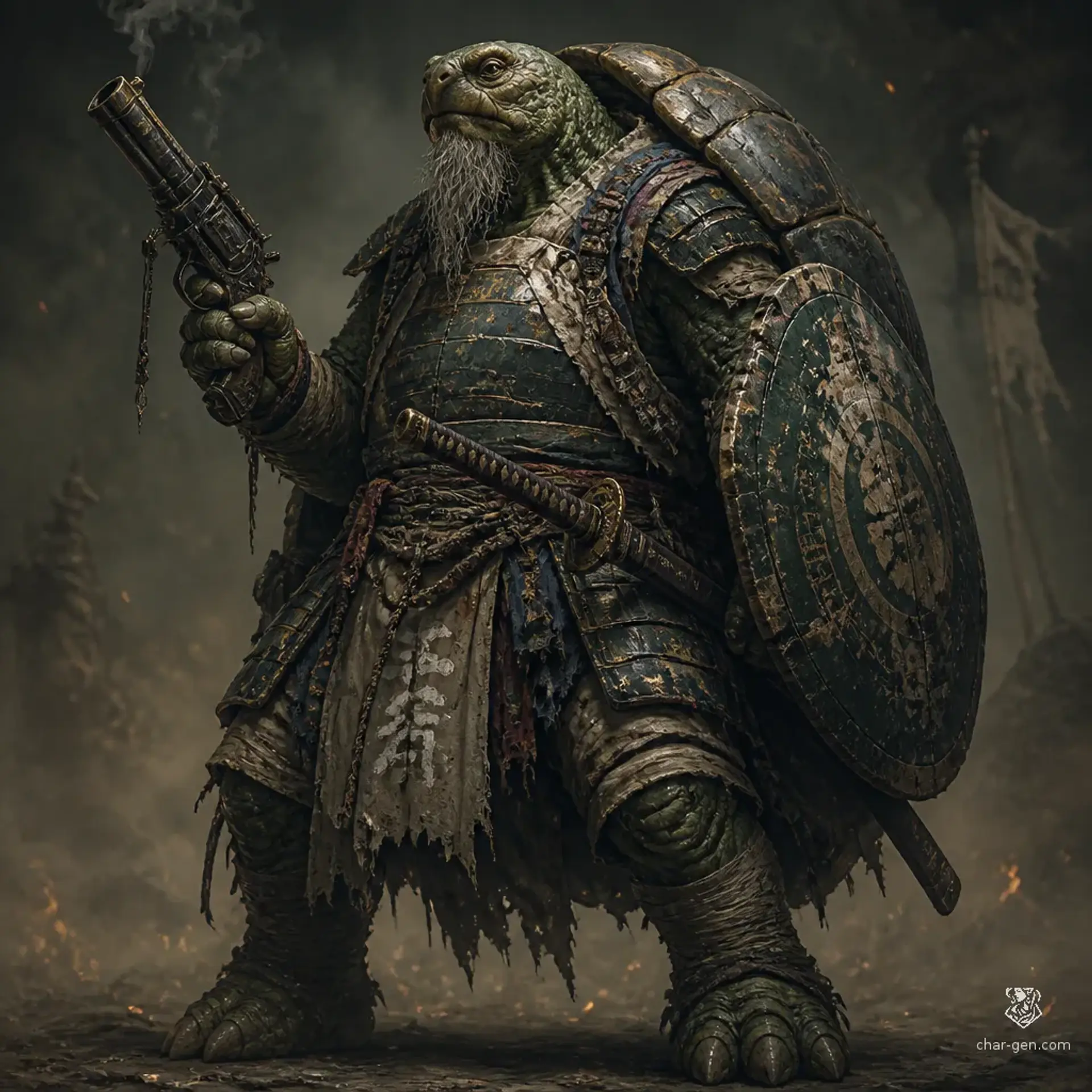 Crwban Crwdryn - AI-generated fantasy Character