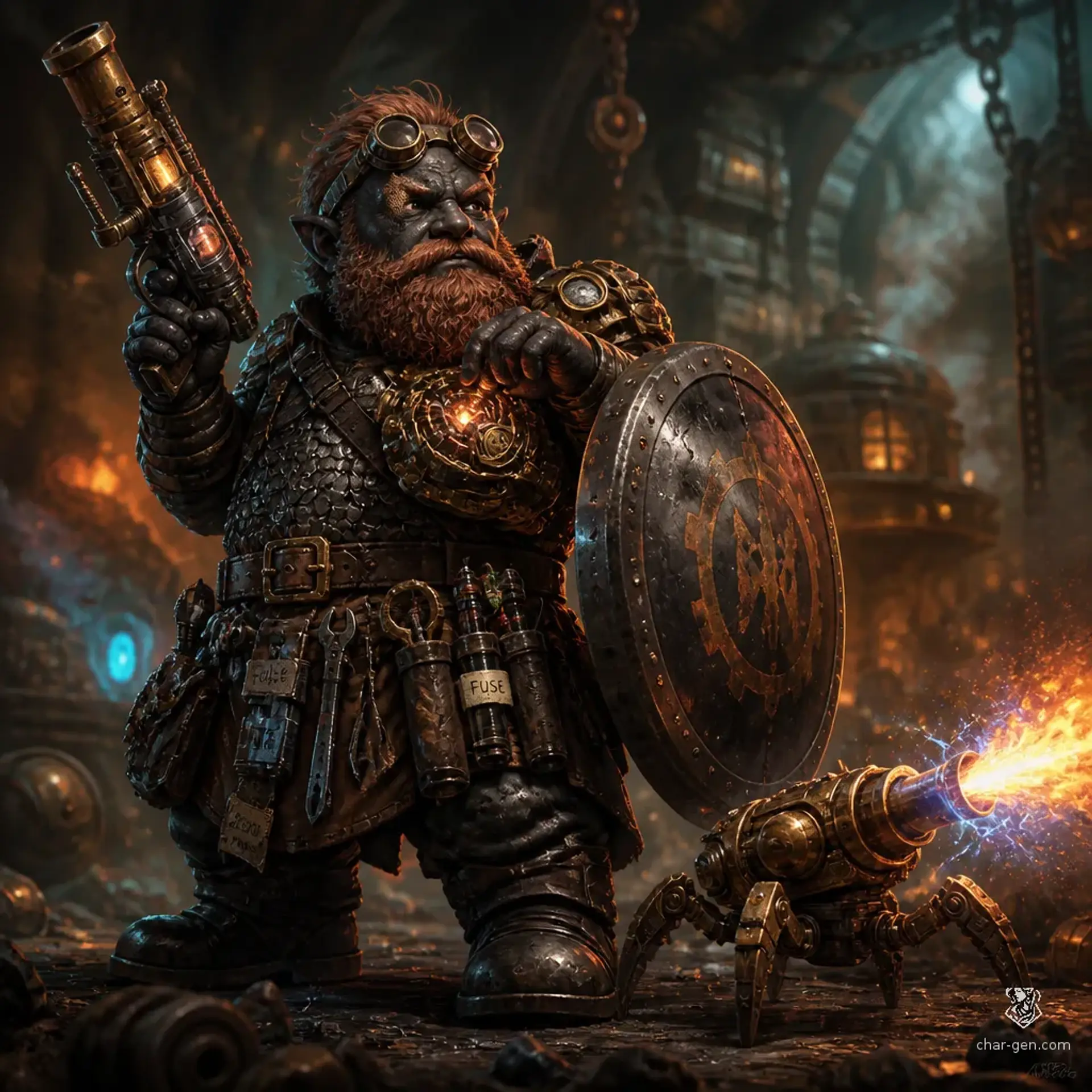 Bren Tallow - AI-generated fantasy Character