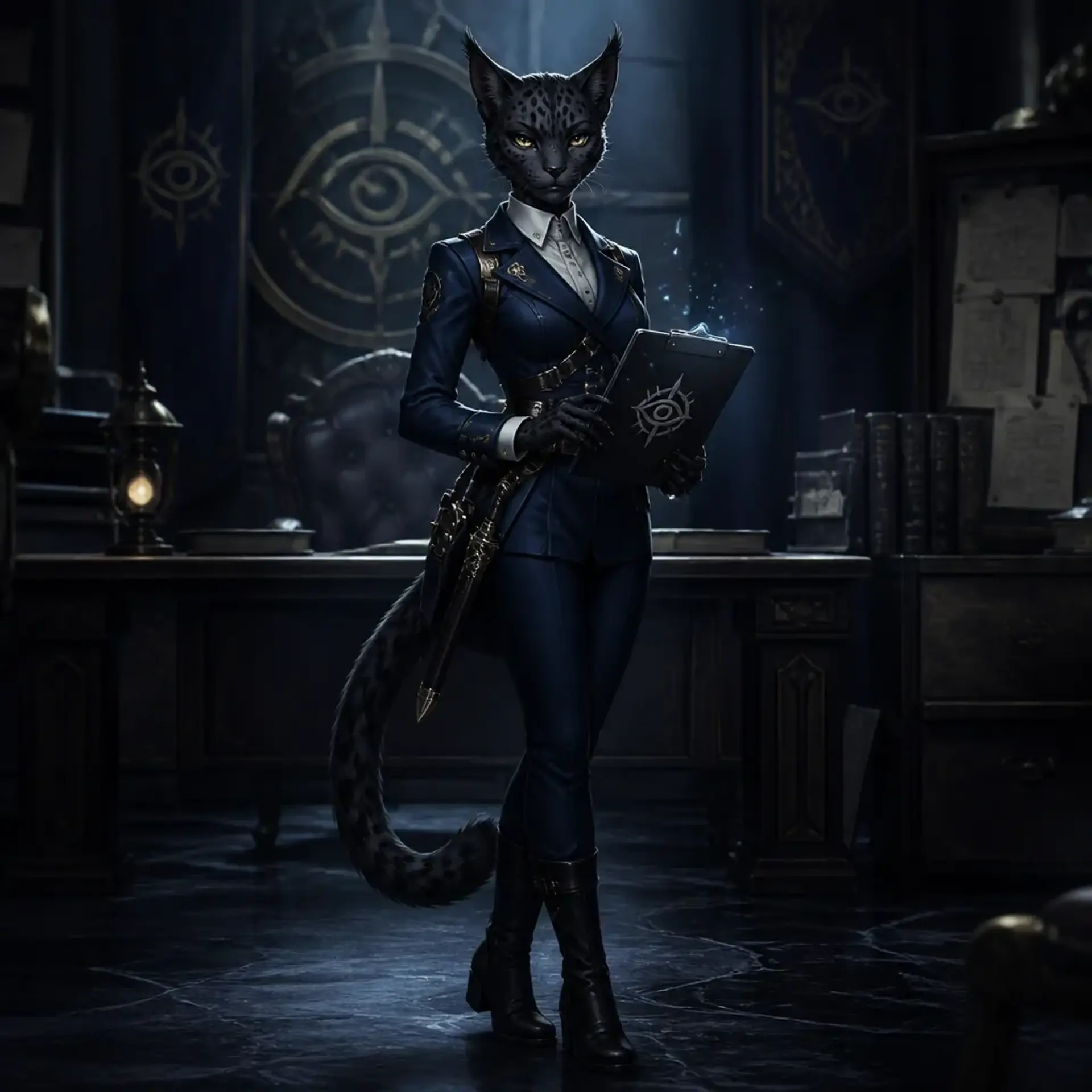 Inquisitor Paroka - AI-generated fantasy Character