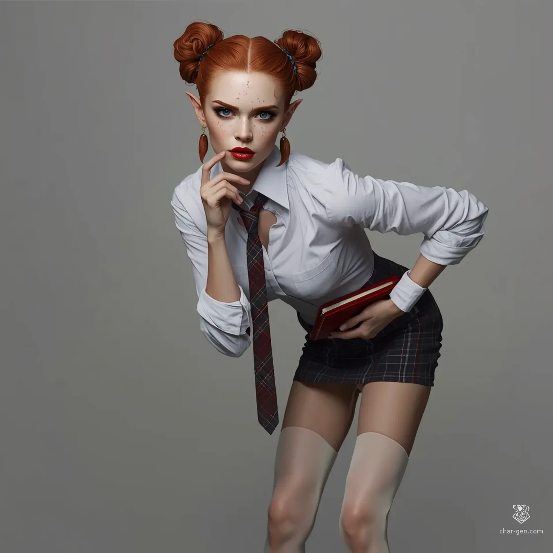 Elara Red-Vane - AI-generated fantasy NPC