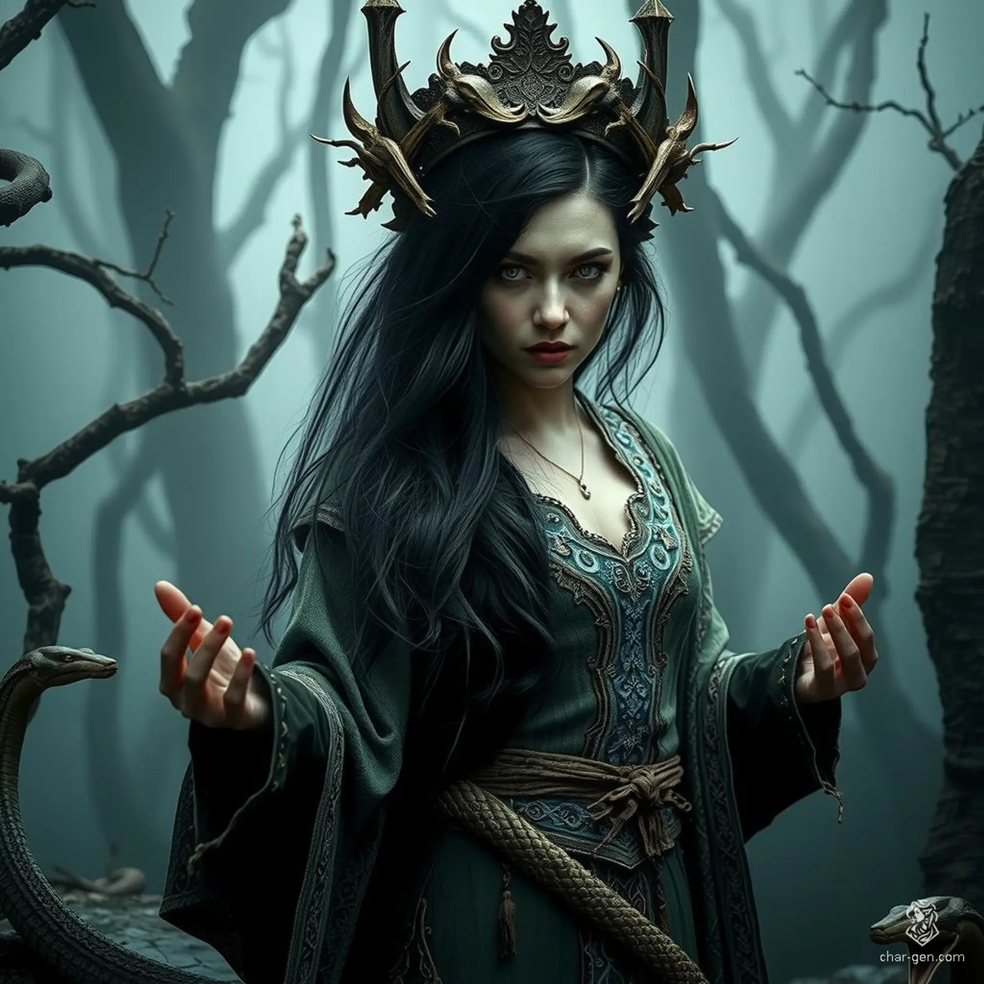 A mysterious enigma, this fantasy character embodies the essence of the unknown. They exist in the void between worlds, unfathomable and indescribable, influencing destinies from the shadows without ever truly revealing themselves. Their presence is felt, but never seen.