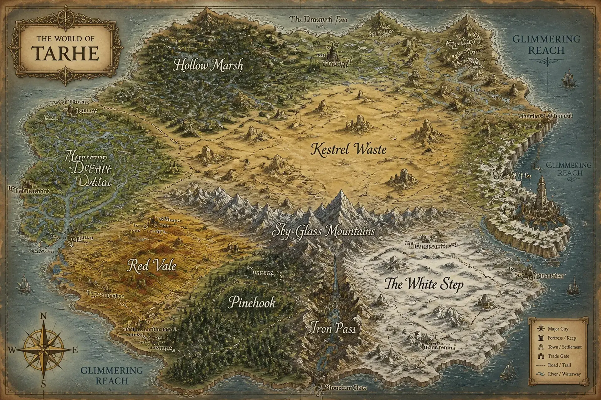 Tarhe - AI-generated fantasy World