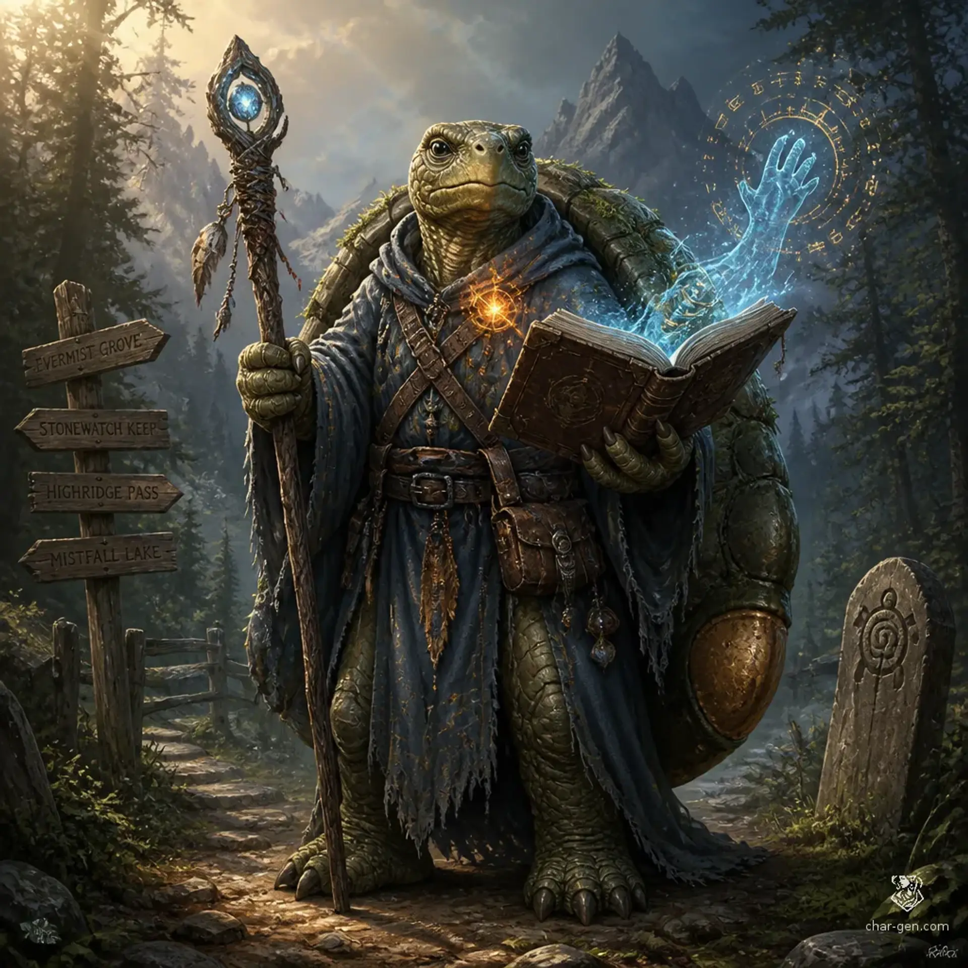 Hoid - AI-generated fantasy Character