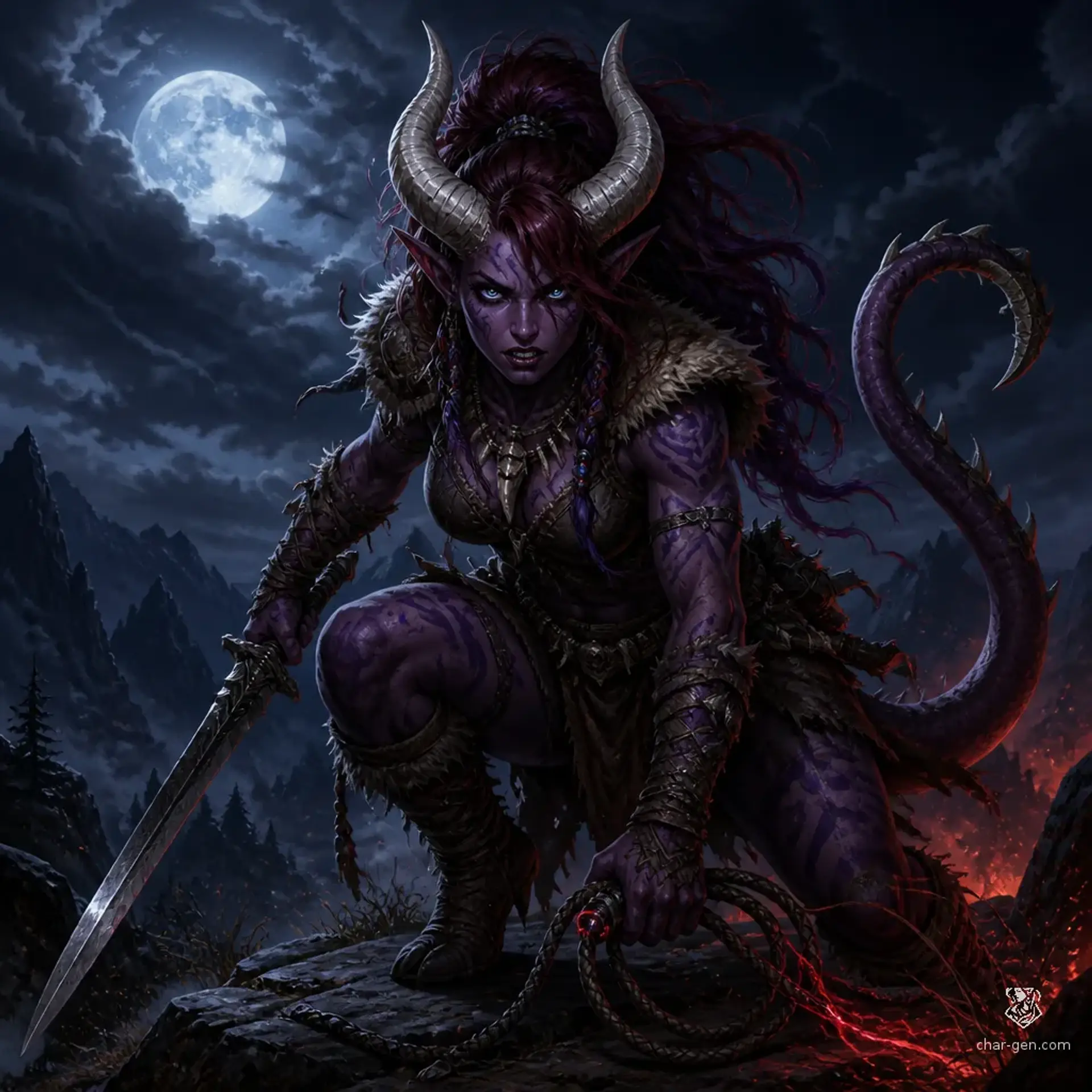Zsovara Meren - AI-generated fantasy Character