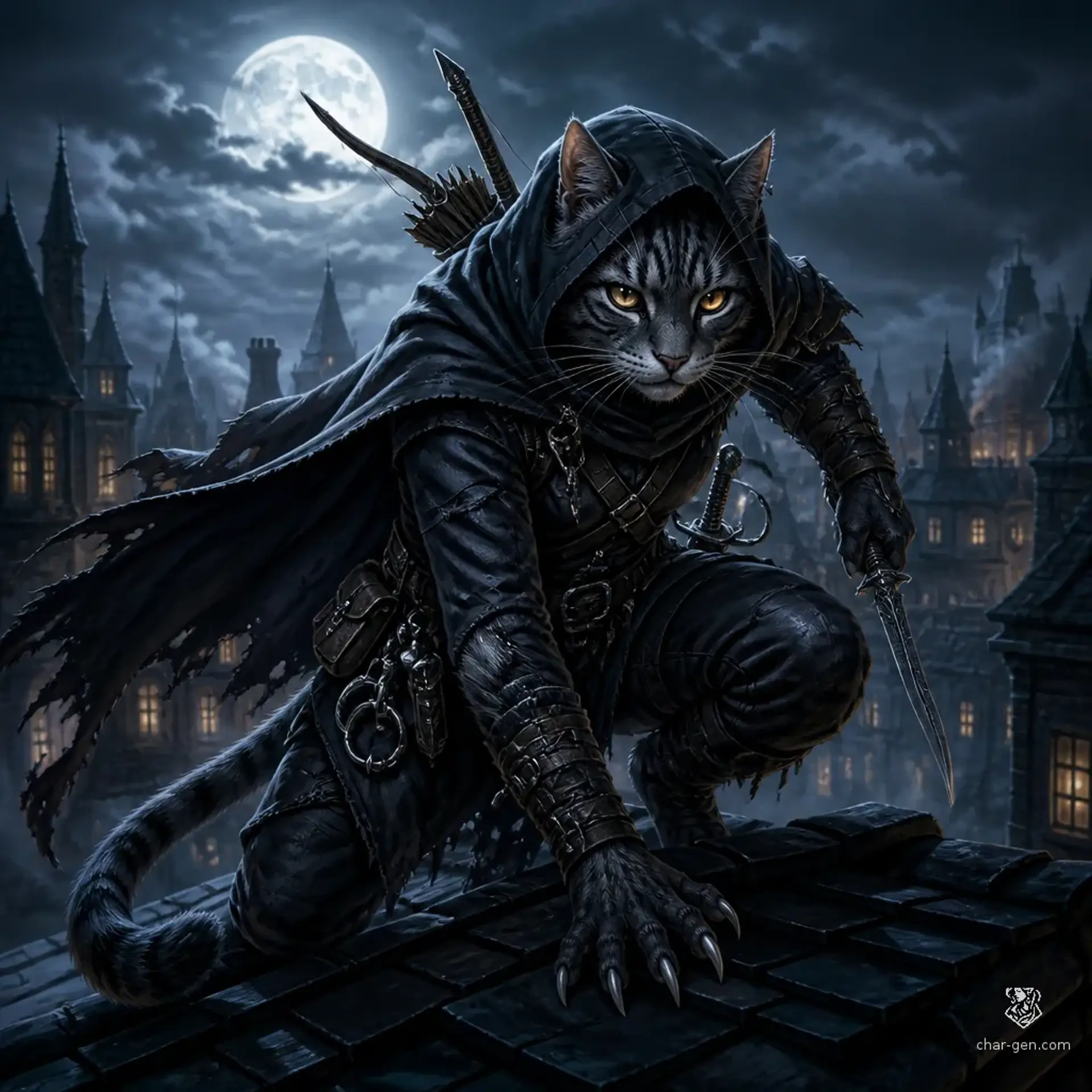 Tybalt - AI-generated fantasy Character