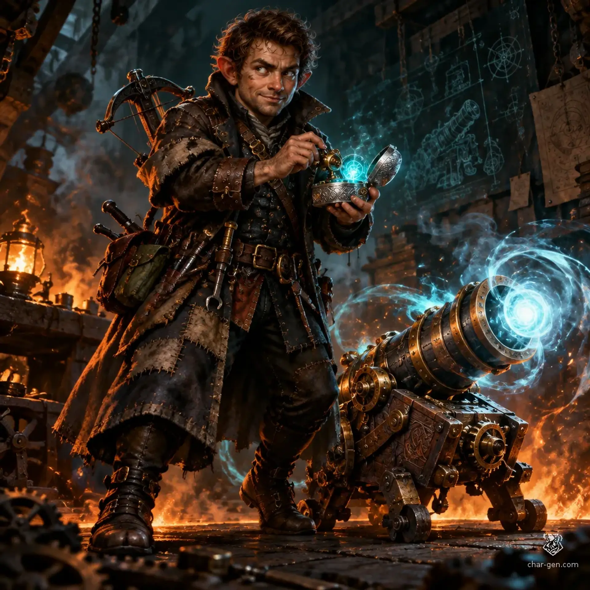 Fawkes - AI-generated fantasy Character