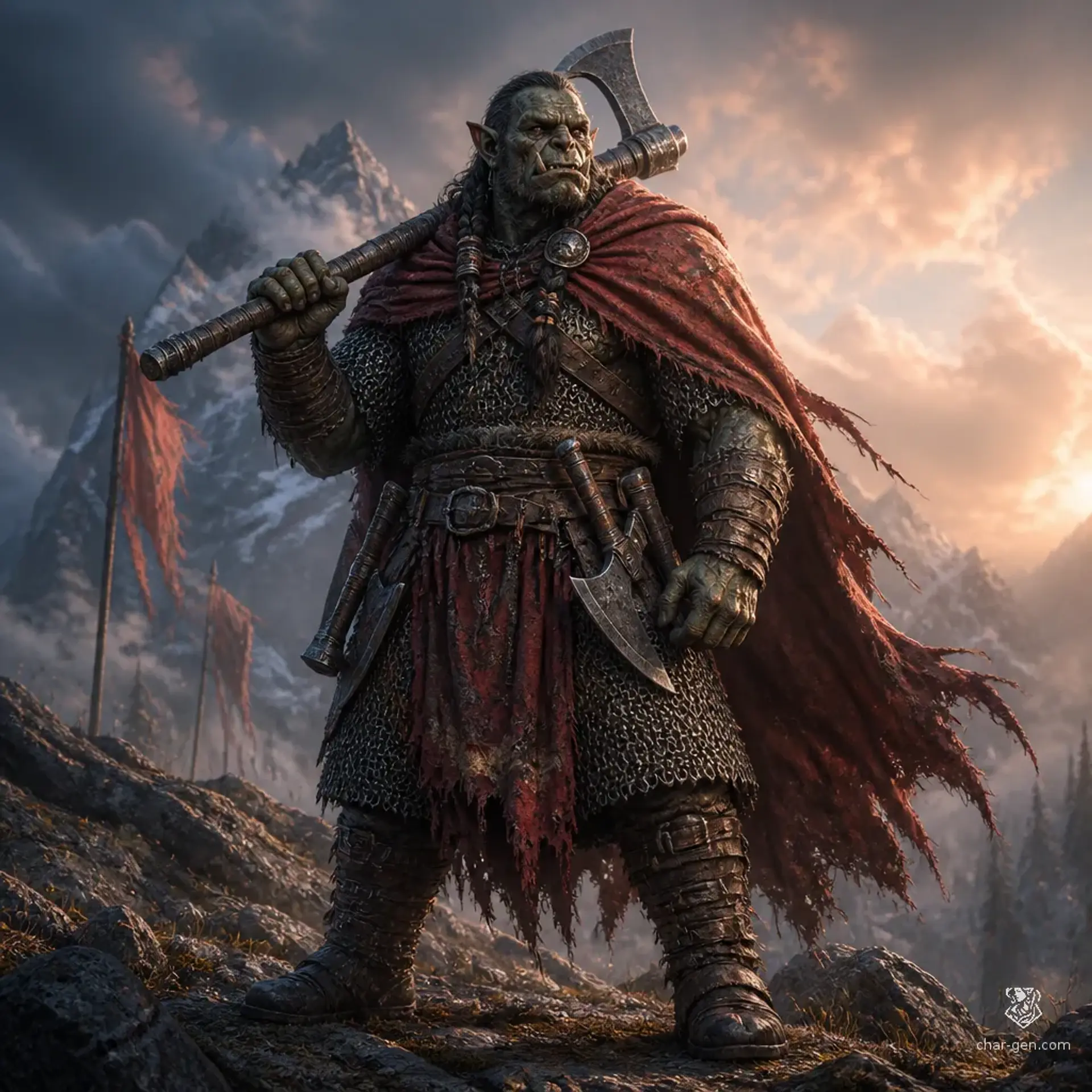 Brukha Vezh - AI-generated fantasy Character