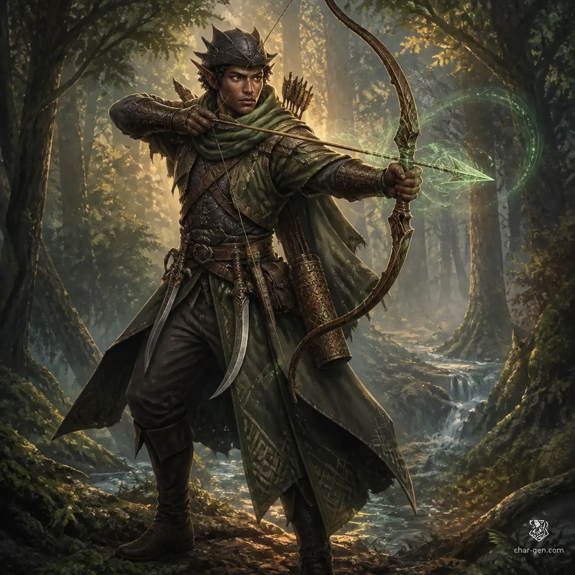 Oruvani Tálas - AI-generated fantasy Character