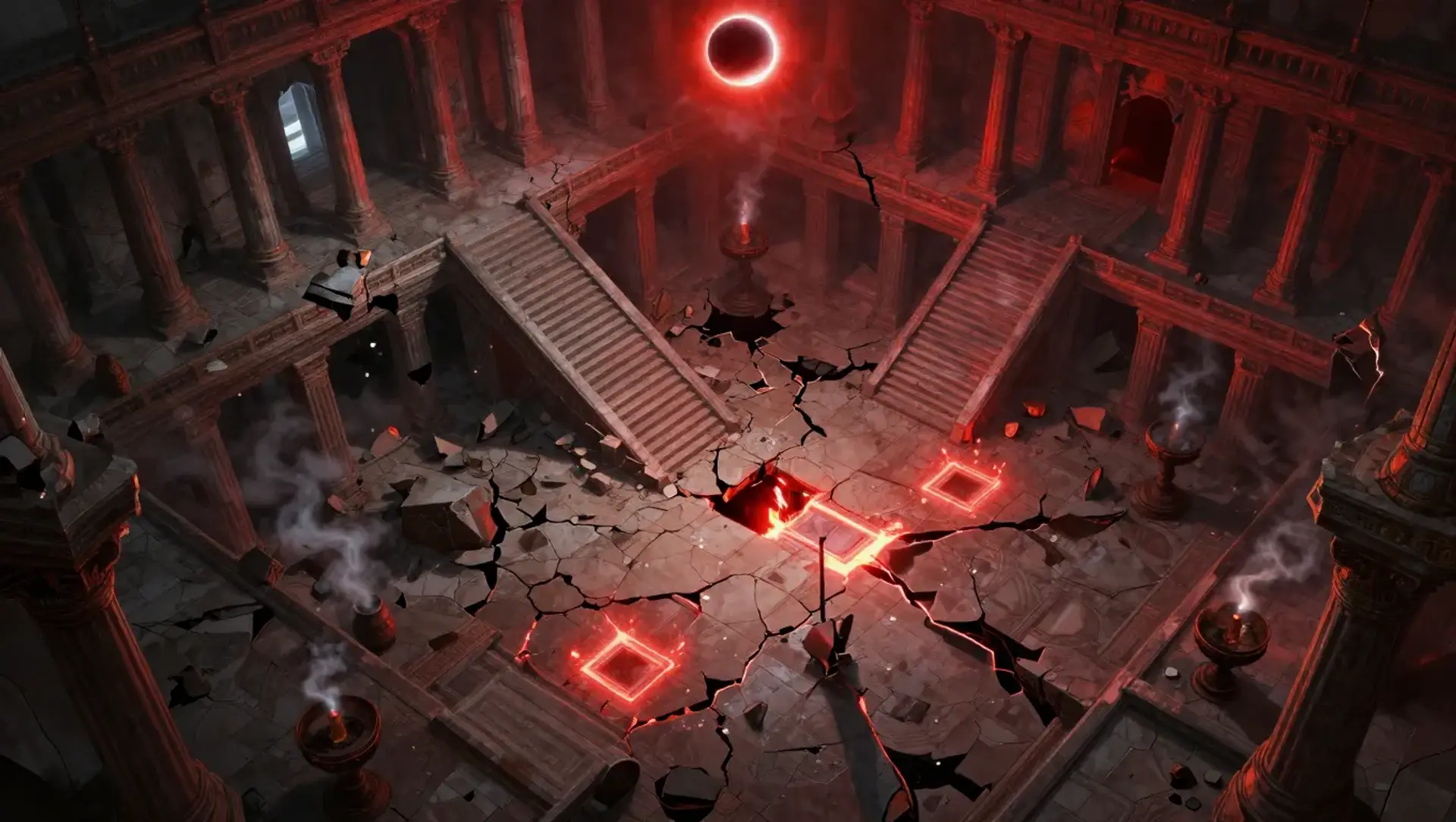 Stop the Rite Beneath the Scarlet Eclipse - AI-generated fantasy Encounter
