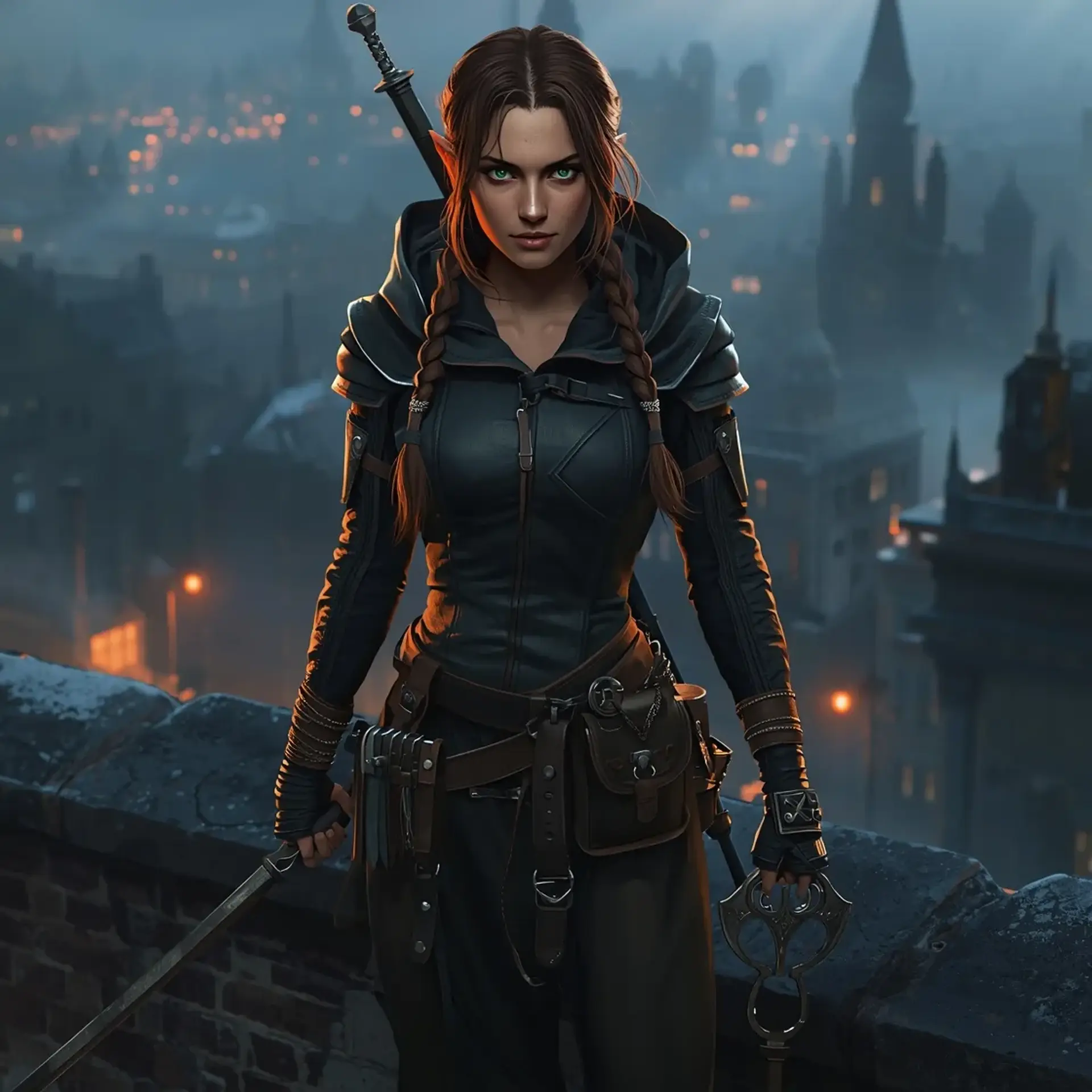 Elara Vane - AI-generated fantasy Character