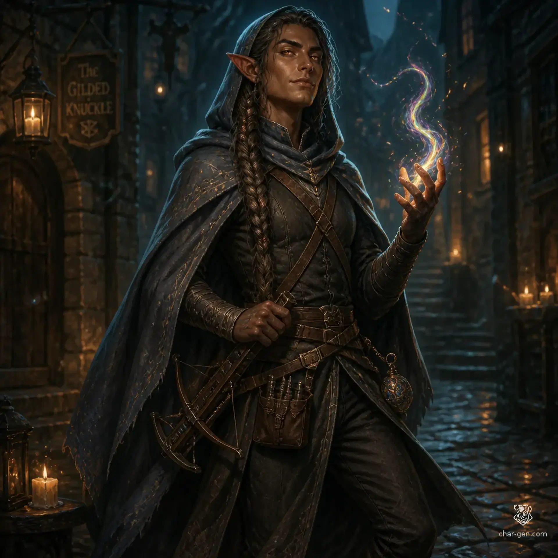 Vezsdrin Kharad - AI-generated fantasy Character