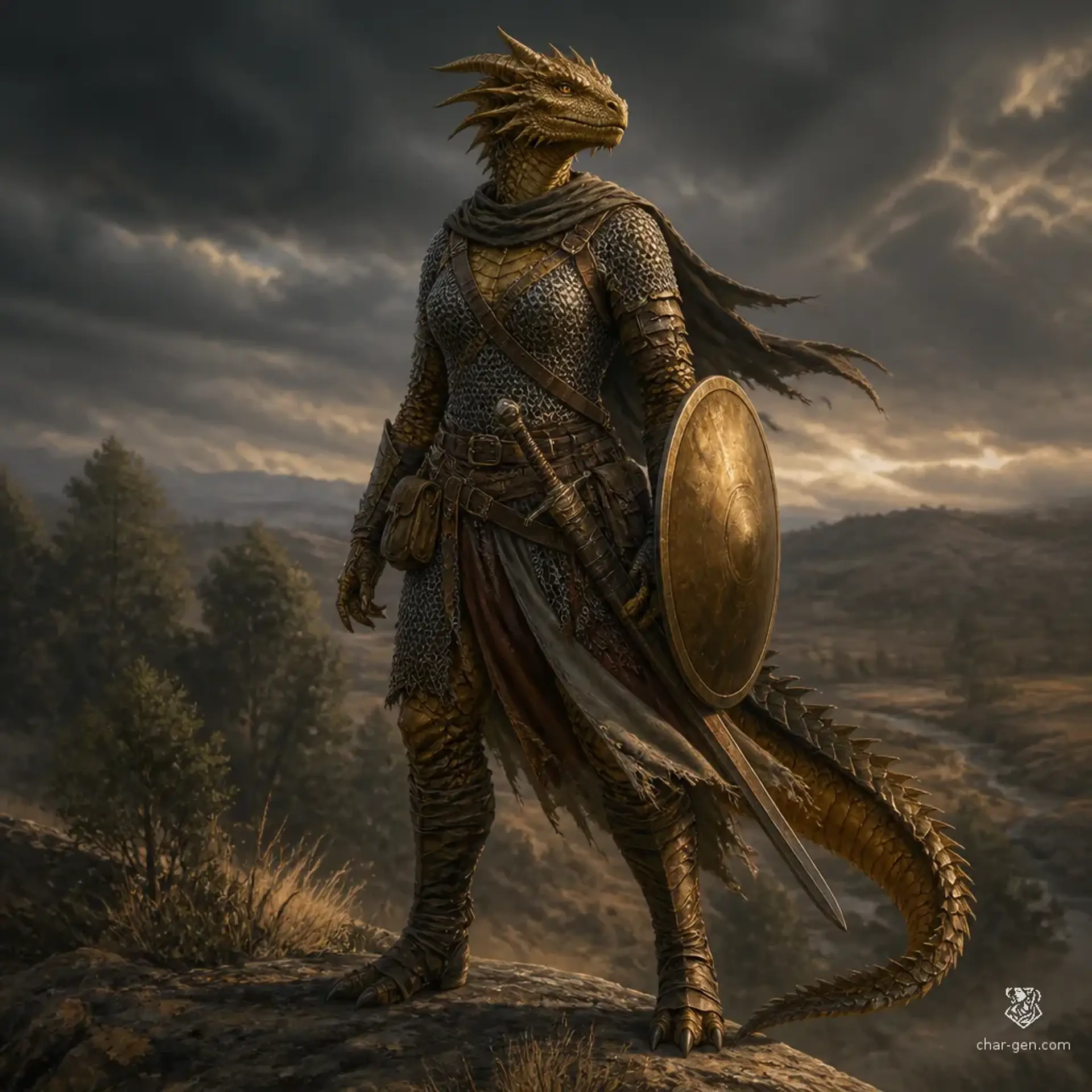 Ryuu - AI-generated fantasy Character