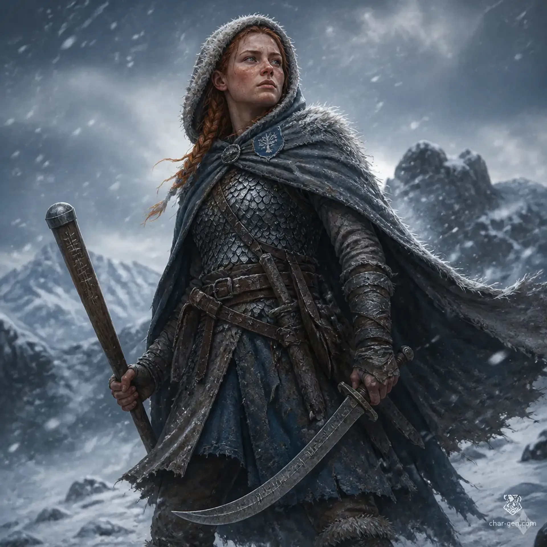 Sahsha bint Sufan - AI-generated fantasy Character