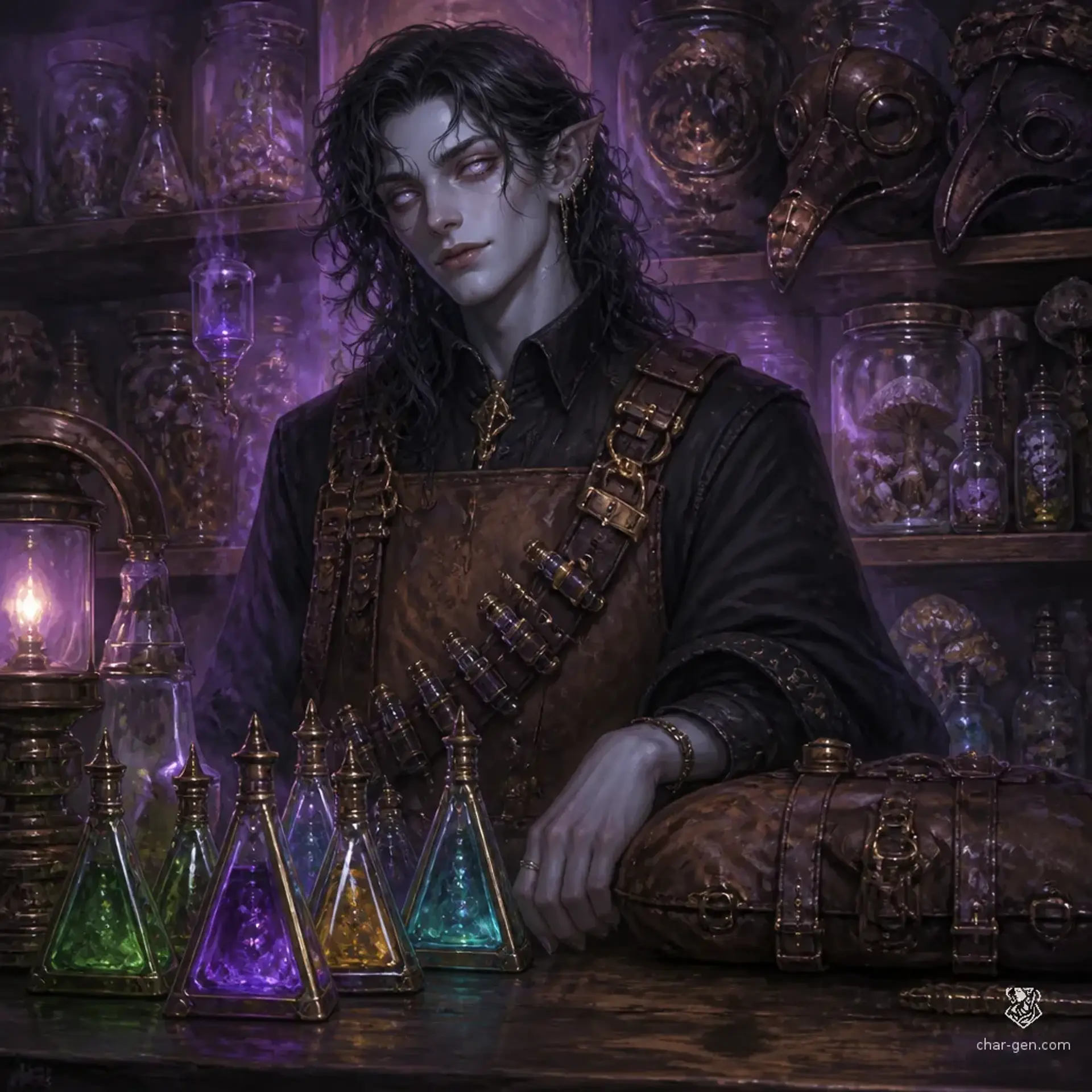 The Vapor Cure - AI-generated fantasy Shop
