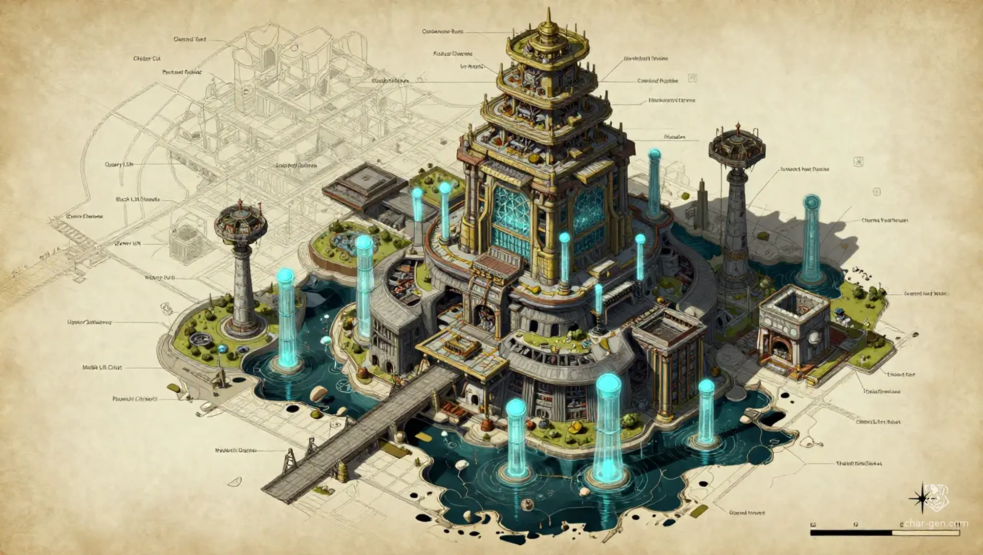High Deck - AI-generated fantasy Region