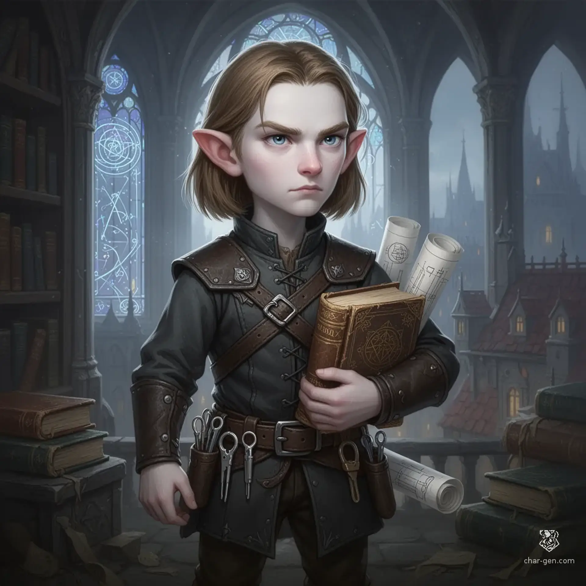 Finnegan 'Finn' Highbrow - AI-generated fantasy NPC
