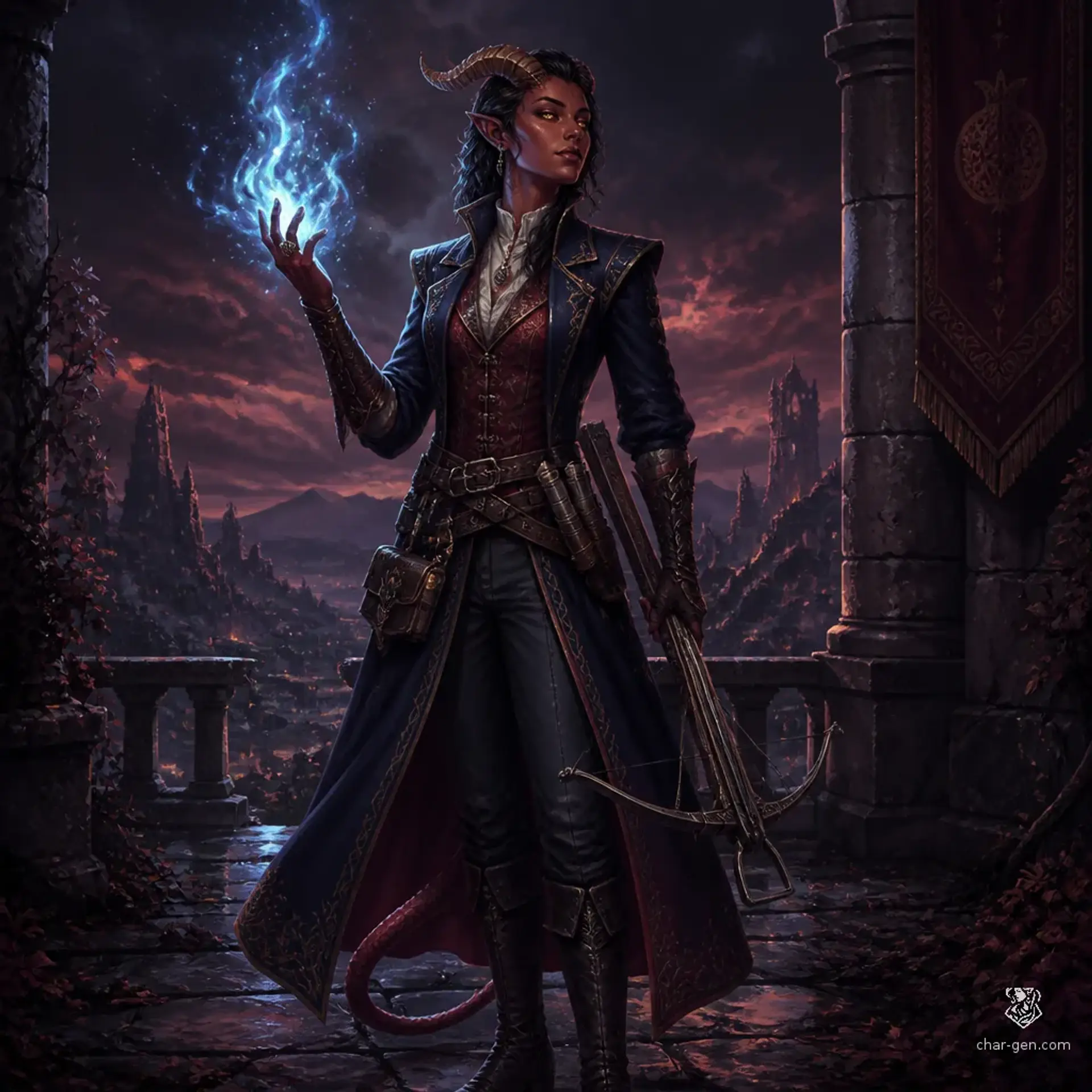 Shazsi Vardai - AI-generated fantasy Character