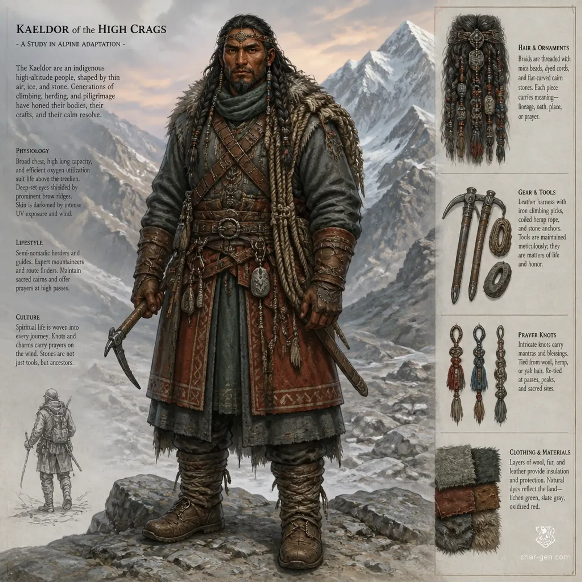 Shavag Ridgeborn - AI-generated fantasy Species