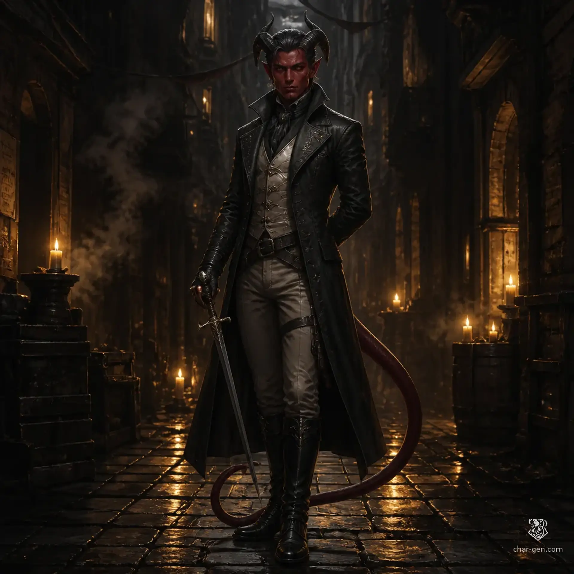 Victor Vance - AI-generated fantasy Character