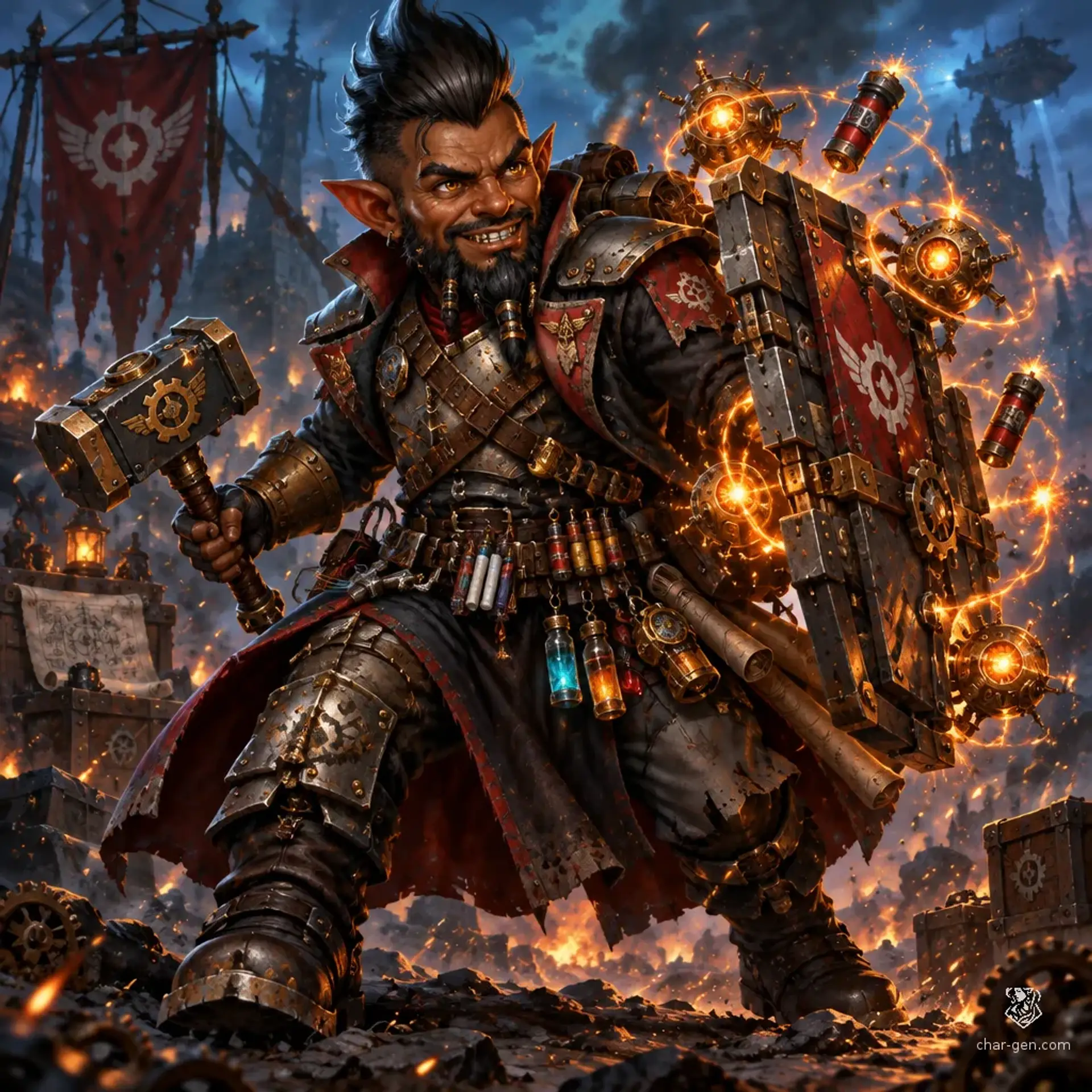 Dameetrius Candleblade - AI-generated fantasy Character