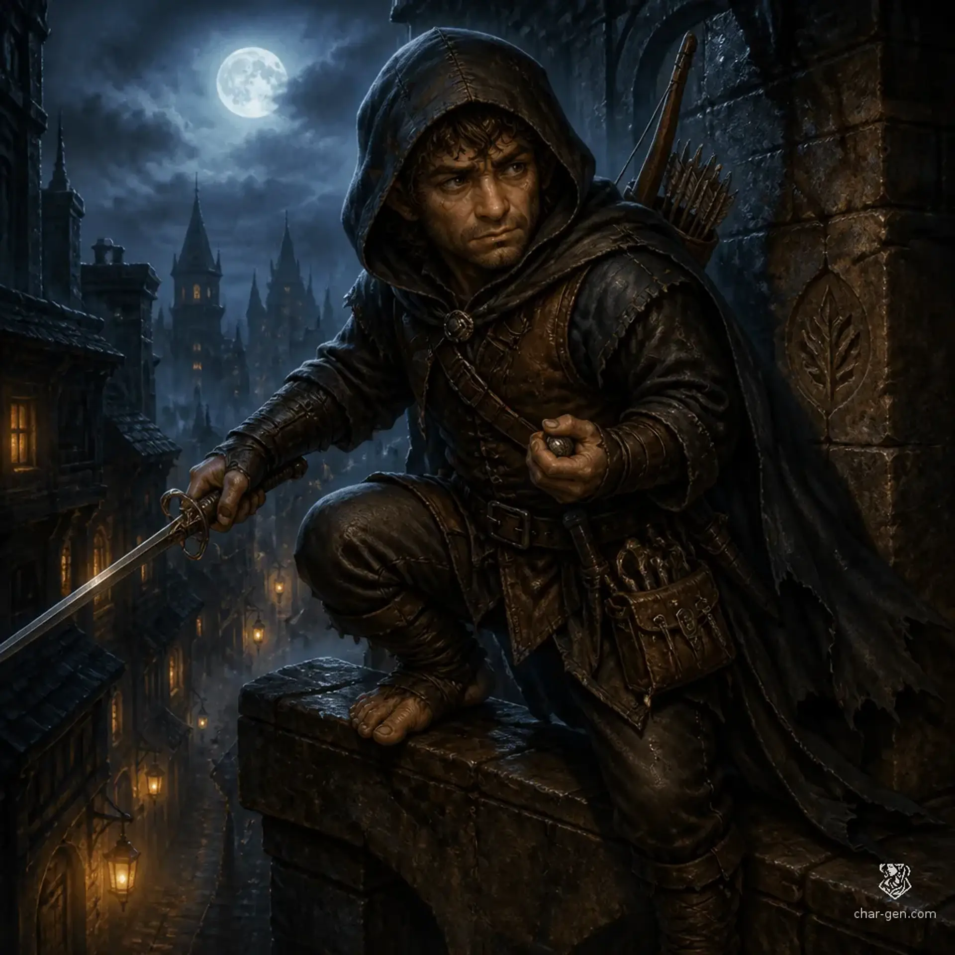 Otto Baggins - AI-generated fantasy Character