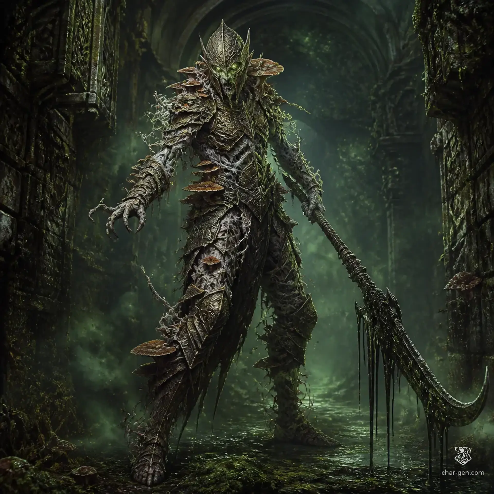 Mycelial Sentinel - AI-generated fantasy Monster