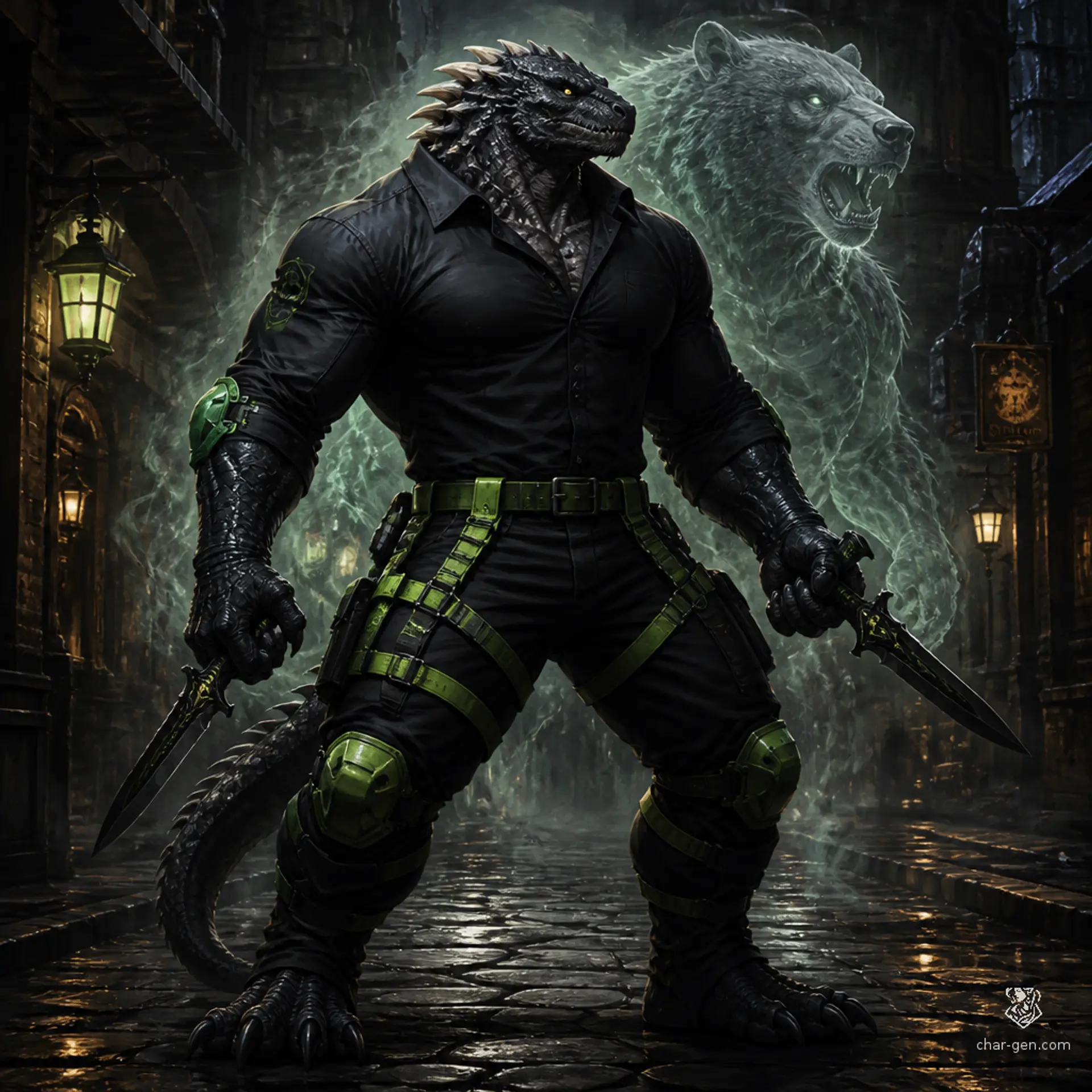 Kaiman-Sish - AI-generated fantasy Character