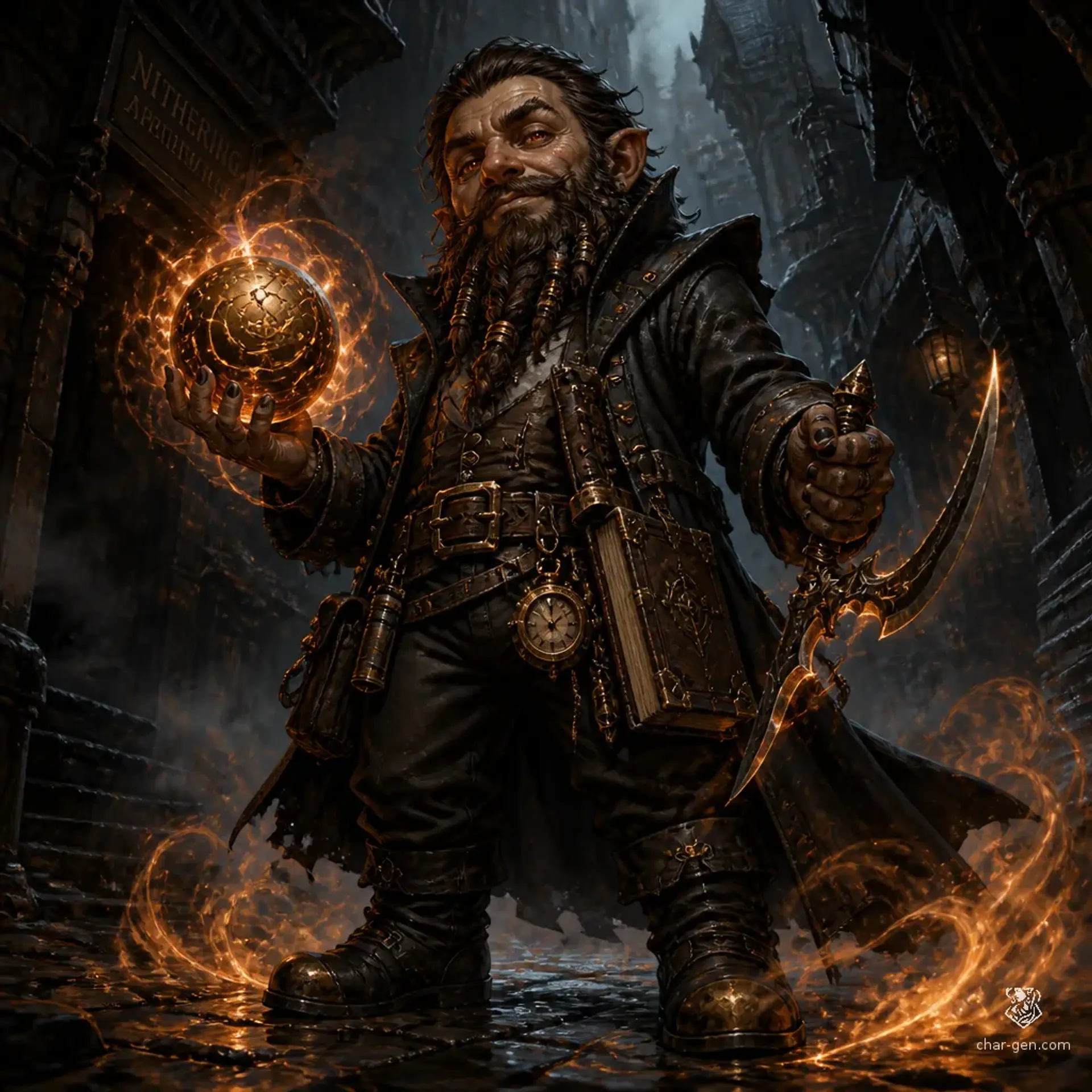 Nib Wickwhistle - AI-generated fantasy Character