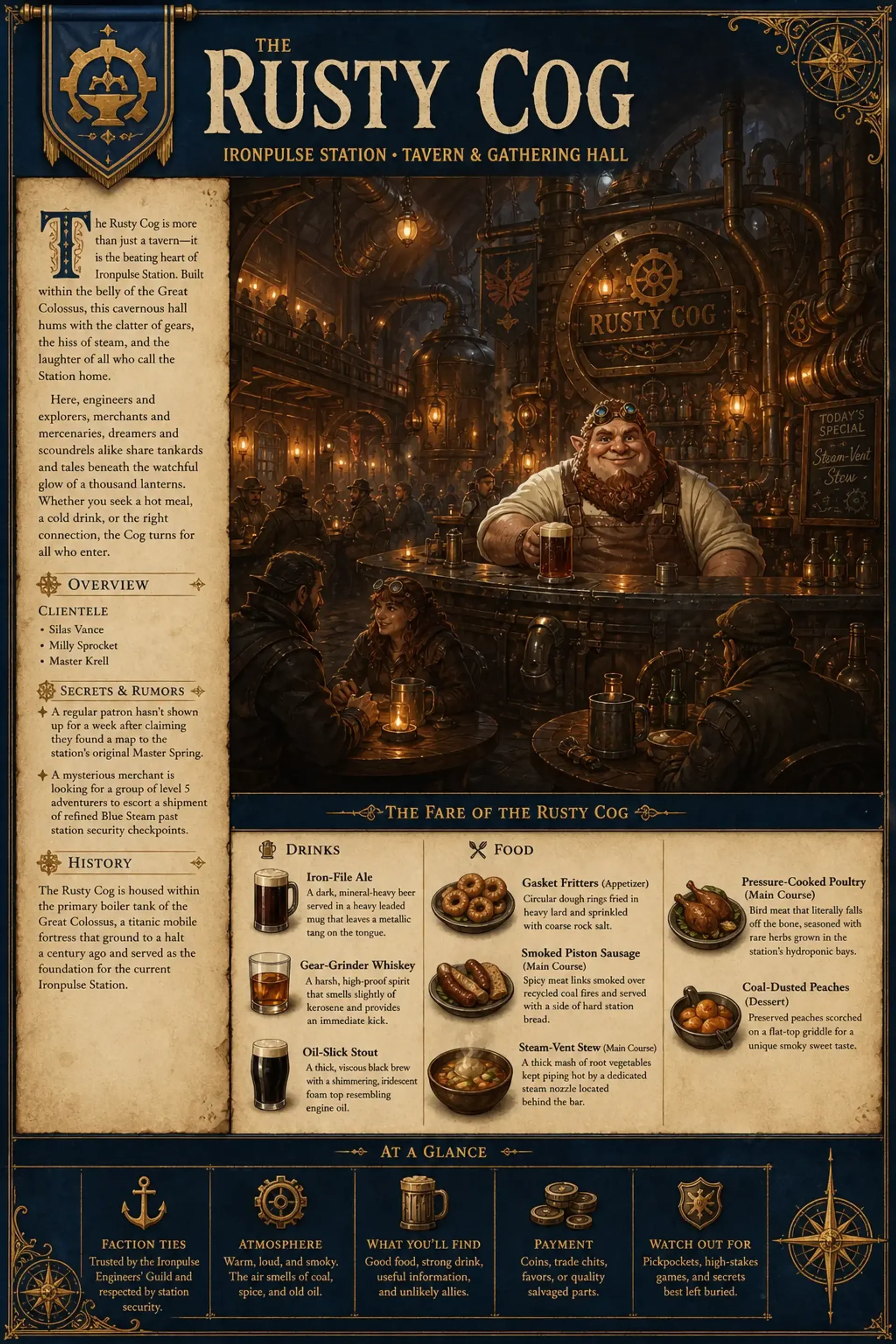Tavern Sheet