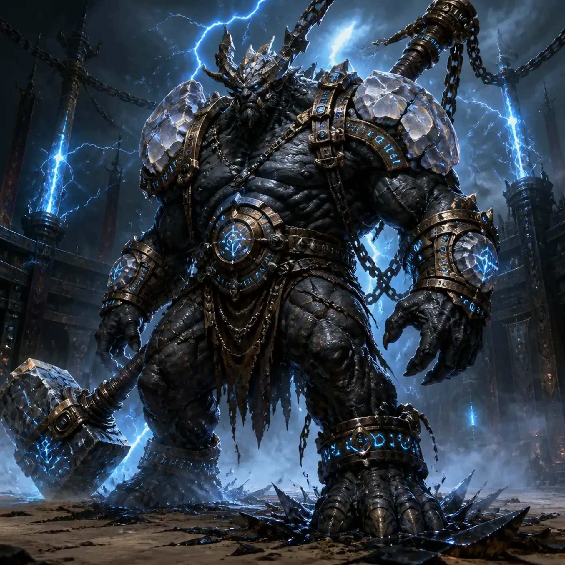 Stormbound Skybreaker Bruiser - AI-generated fantasy Monster