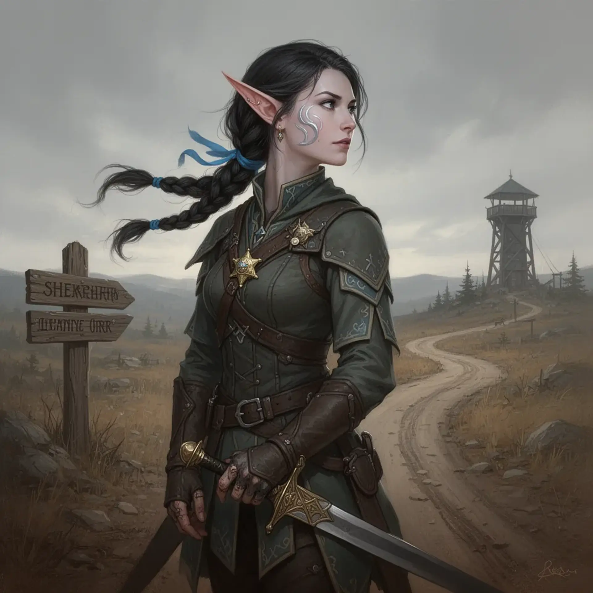Sheriff Lianne Orr - AI-generated fantasy NPC