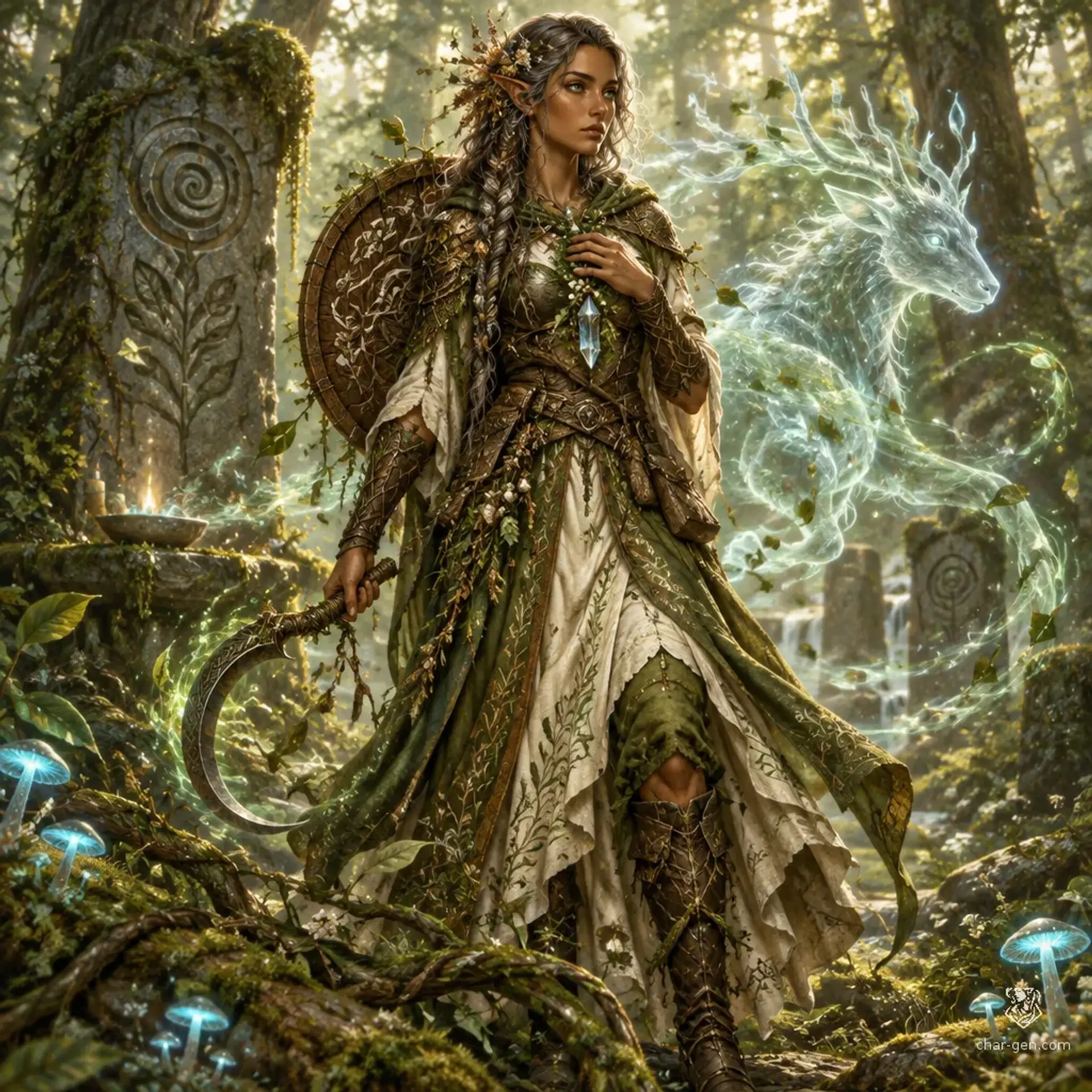 Crystal Summerwind - AI-generated fantasy Character