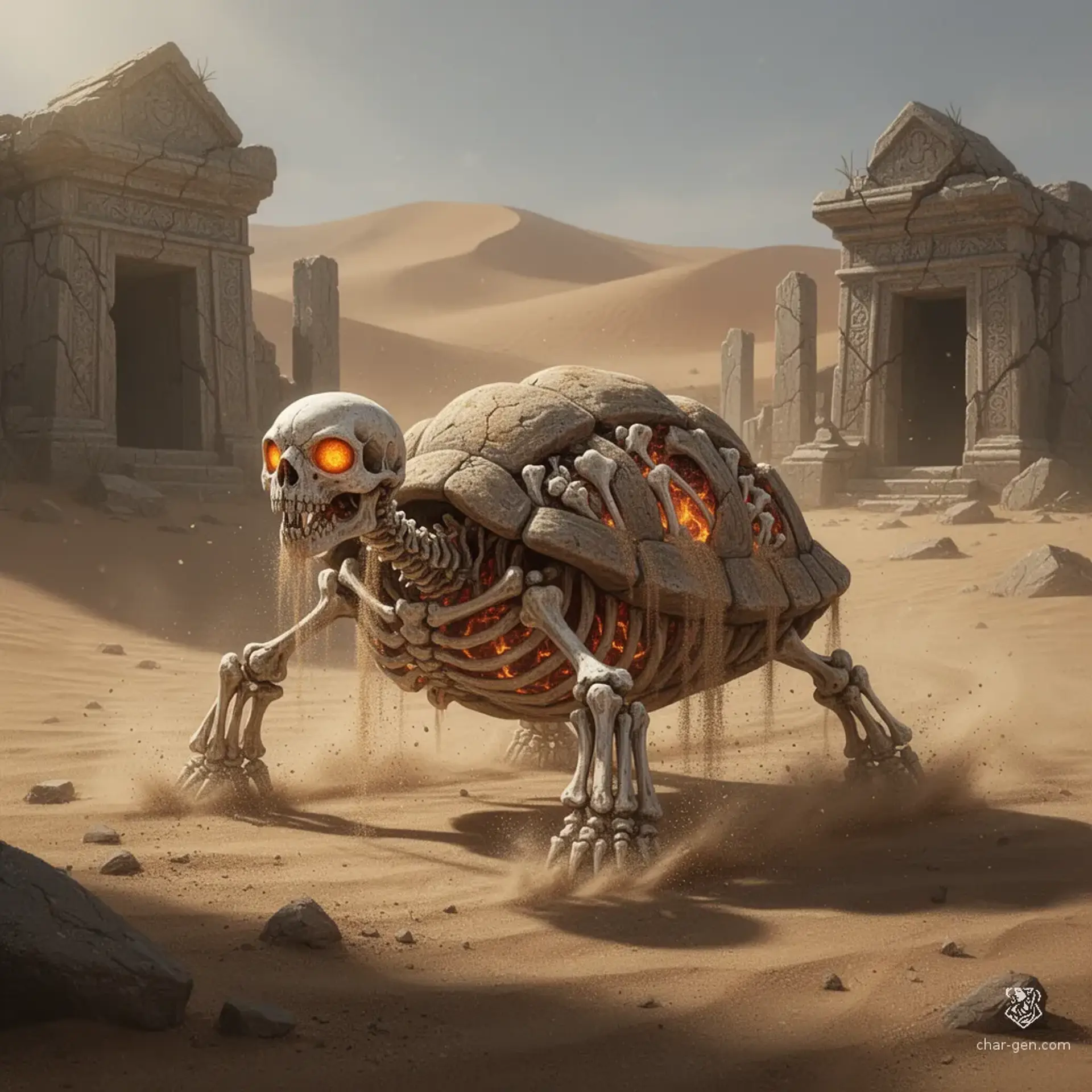 Sand Turtle - AI-generated fantasy Monster