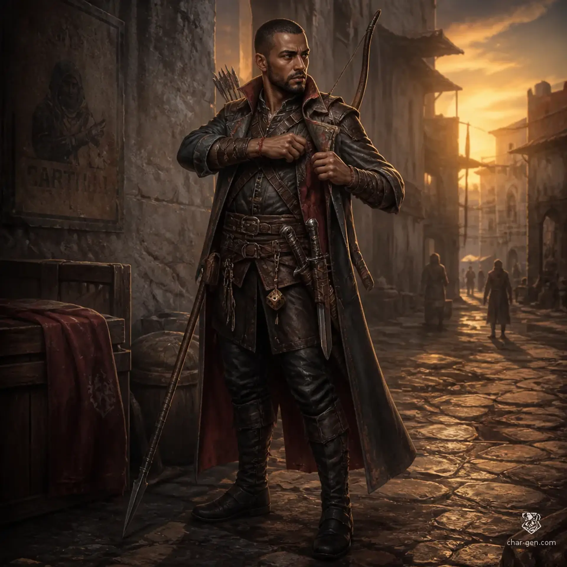 Tadeo Osei - AI-generated fantasy Character