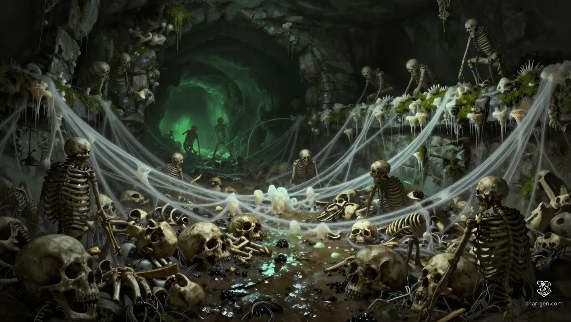 Burn Out the Grave Cave - AI-generated fantasy Encounter