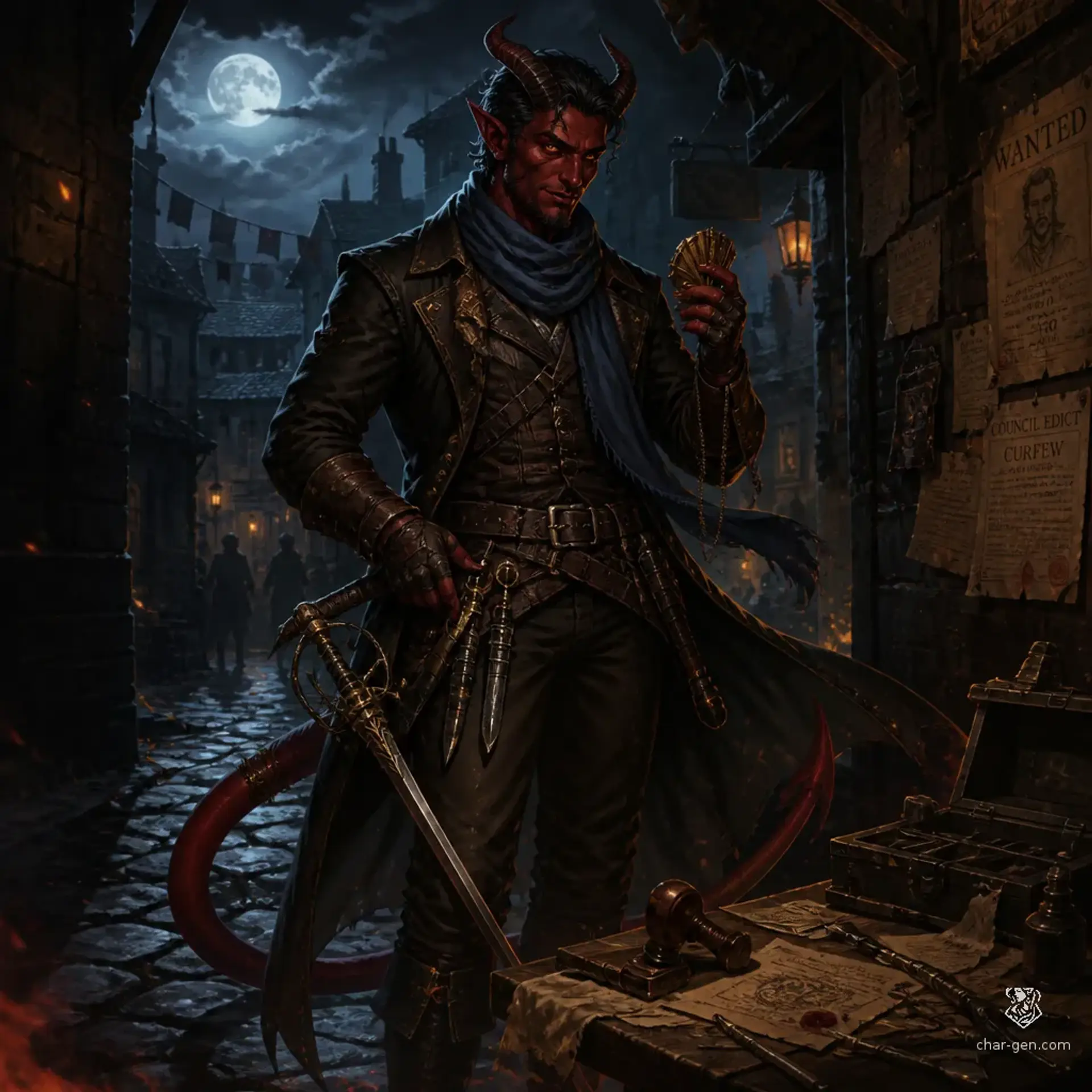 Sethis Adebayo - AI-generated fantasy Character