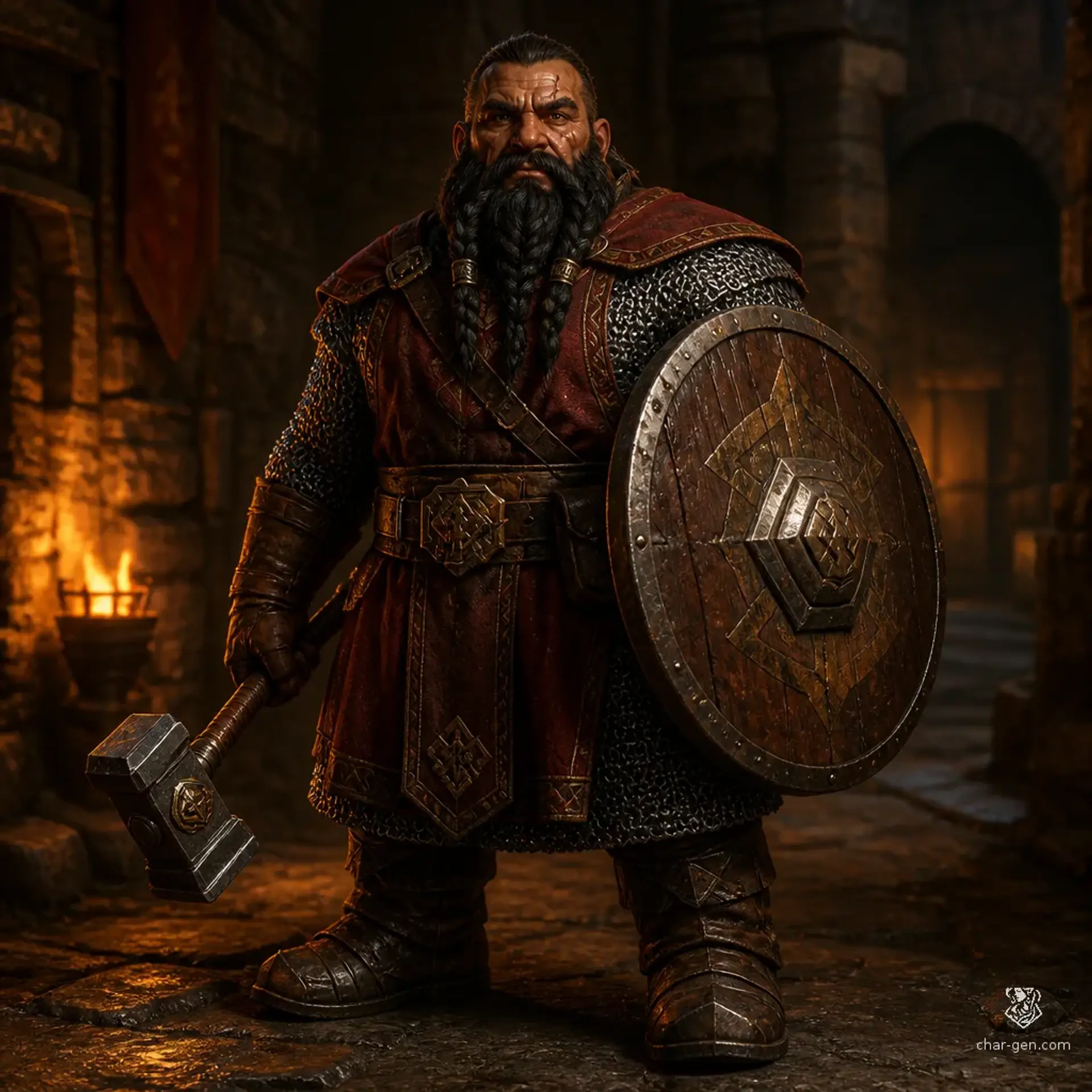 Katik Vargan - AI-generated fantasy Character