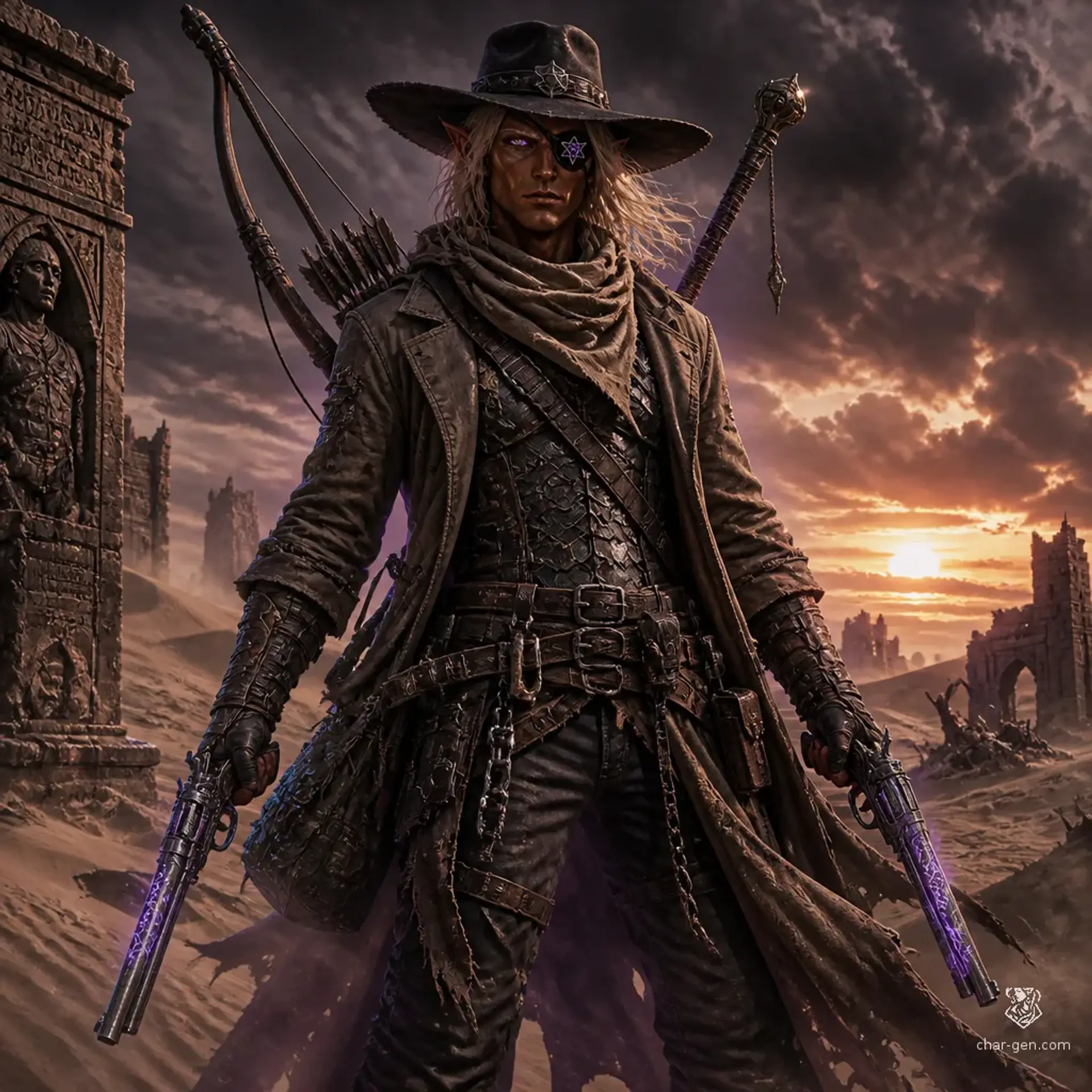 The Pale Marshal - AI-generated fantasy Character