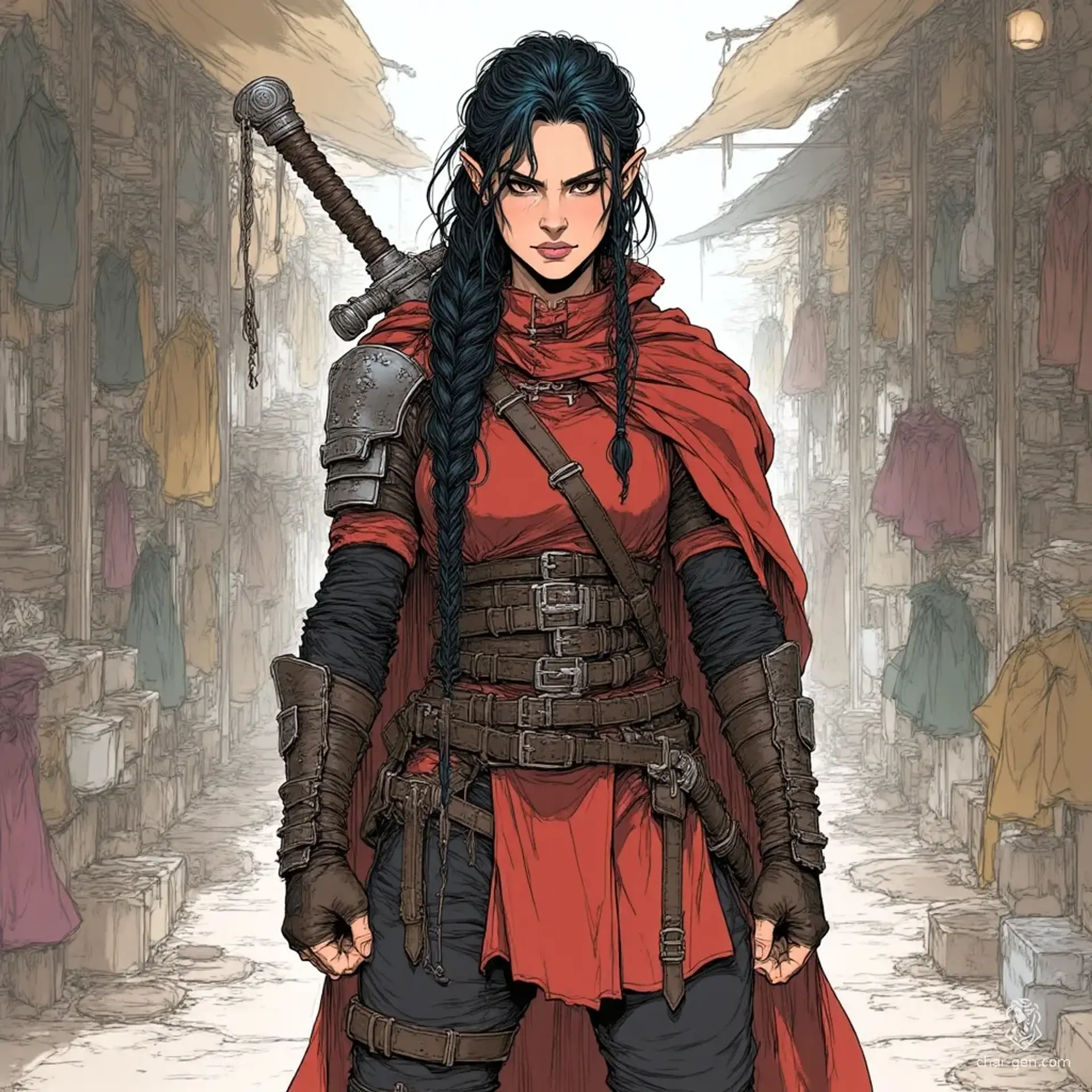 Stana Virelle - AI-generated fantasy NPC