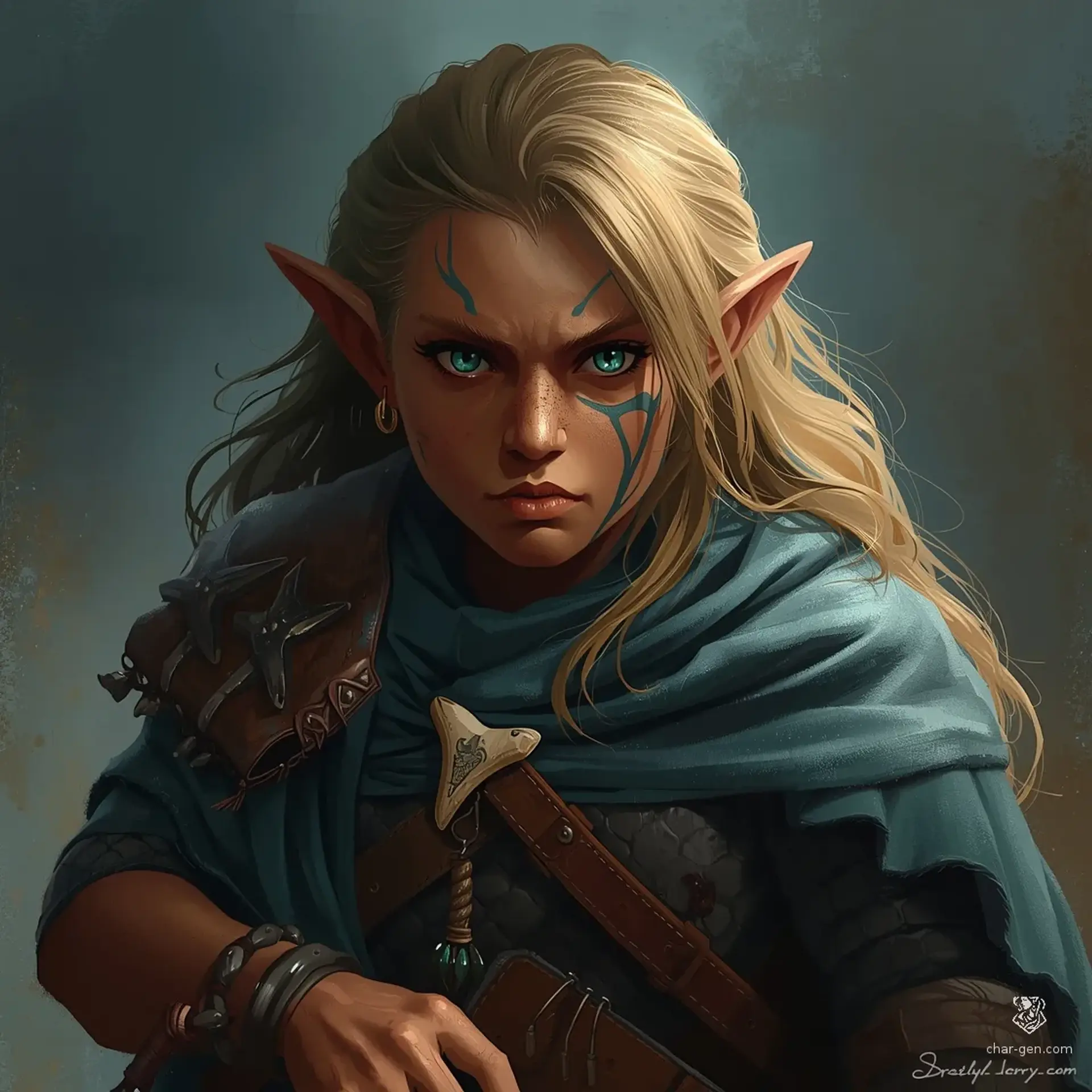 Marigold Goldie High-Tide - AI-generated fantasy NPC