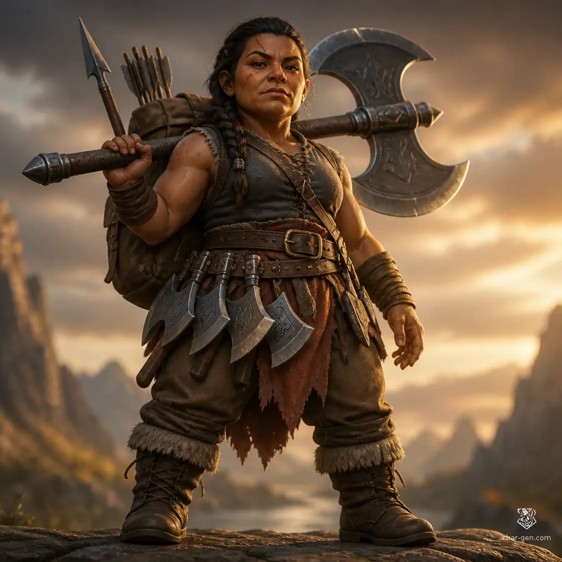 Mira Thornstep - AI-generated fantasy Character