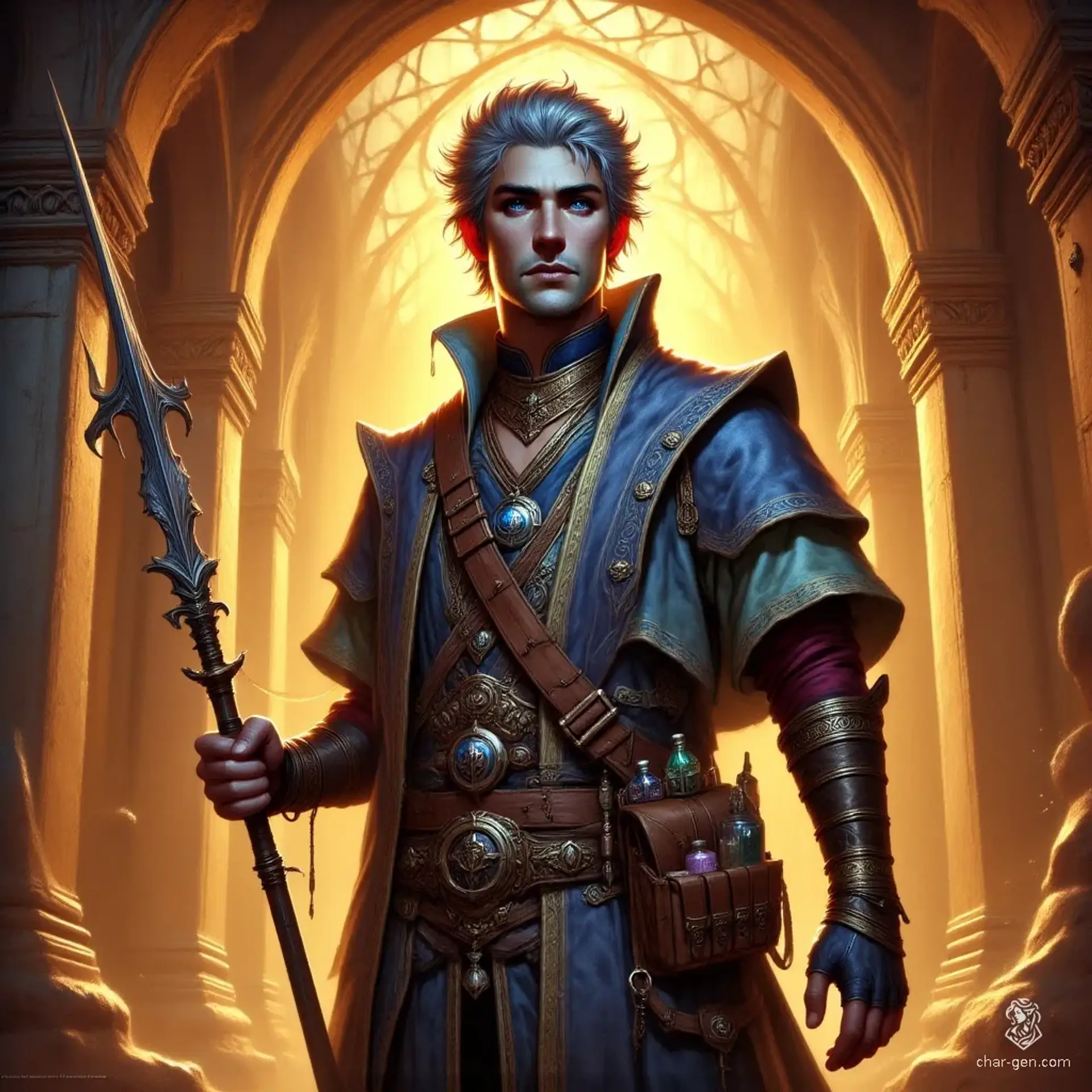 Caelthyn Ardentis - AI-generated fantasy NPC