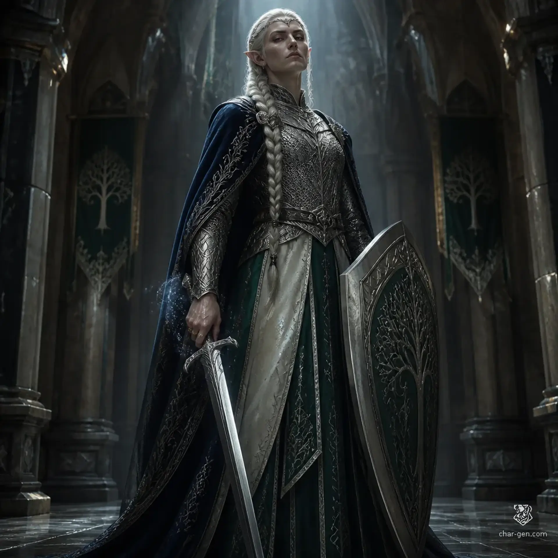 Elaraeth Thornevale - AI-generated fantasy Character