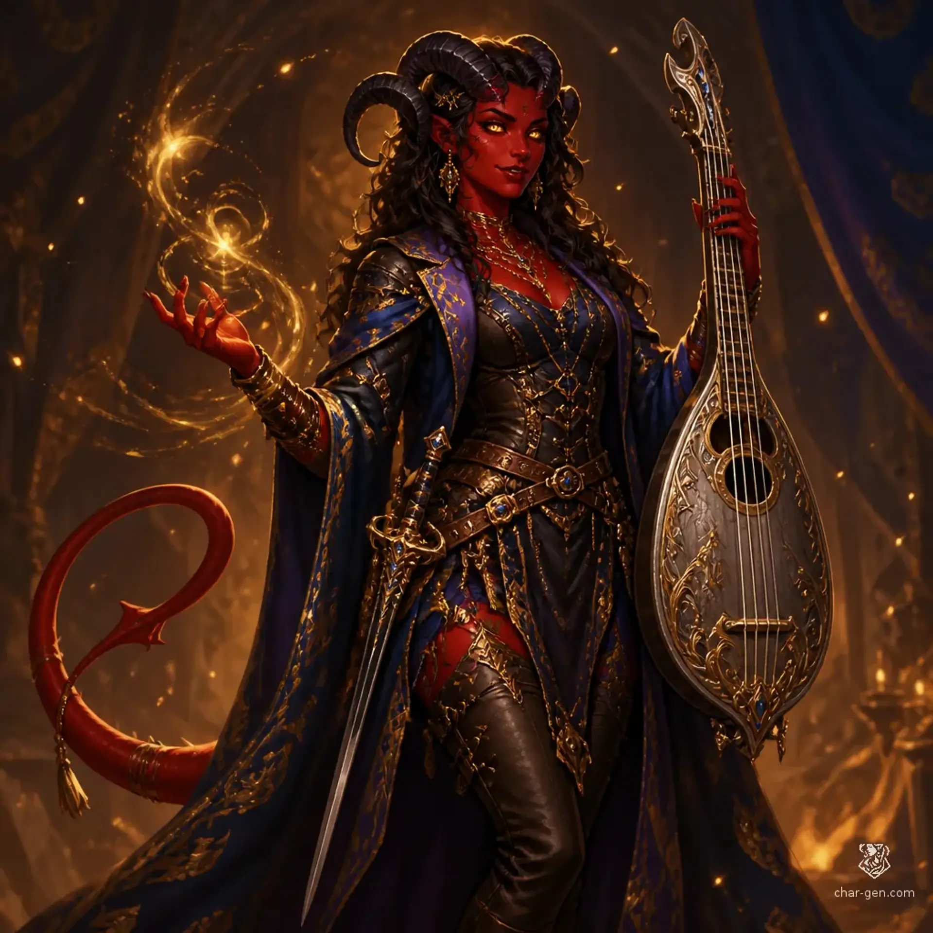 Kallista Melody Valerius - AI-generated fantasy Character