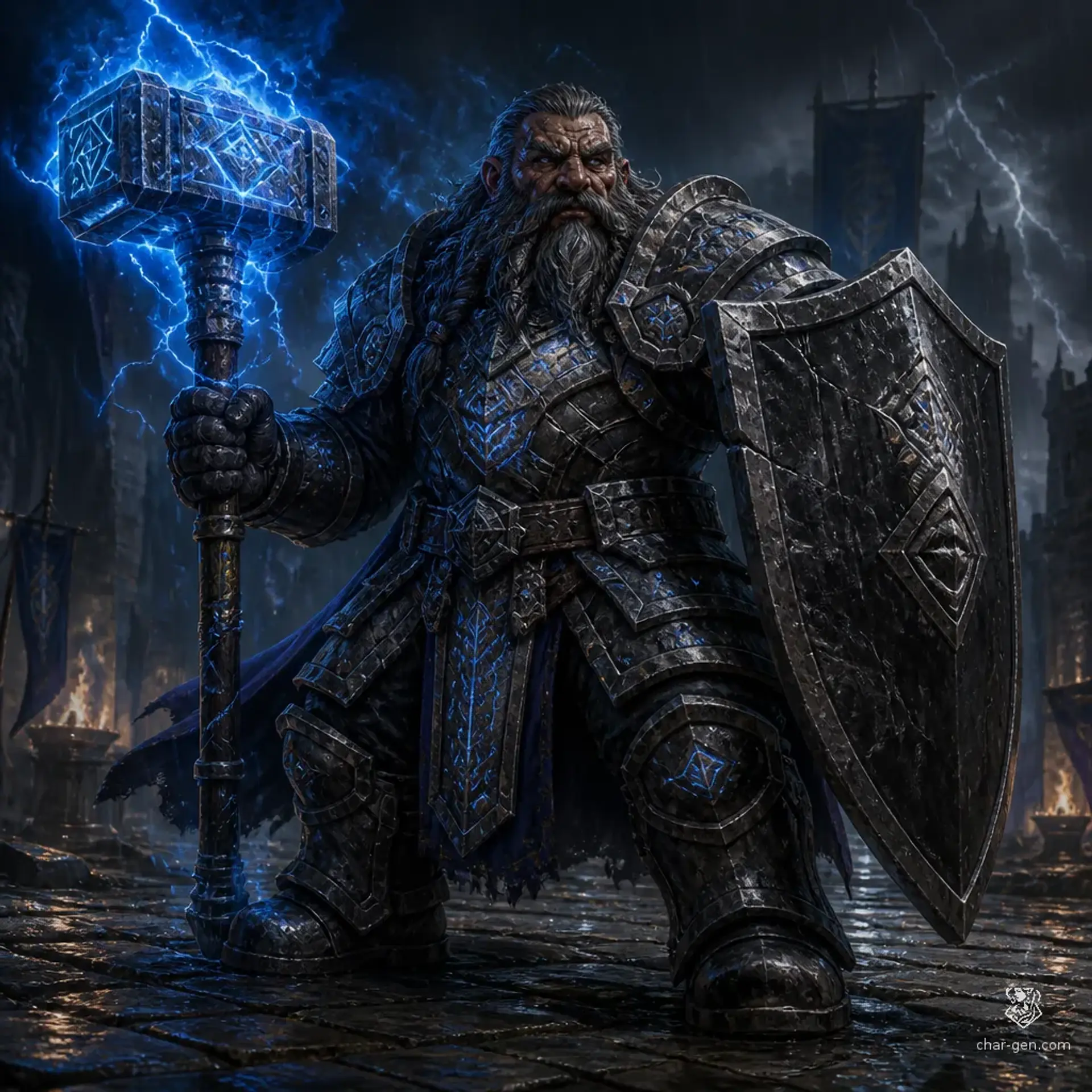 Kormac Ironstorm - AI-generated fantasy Character