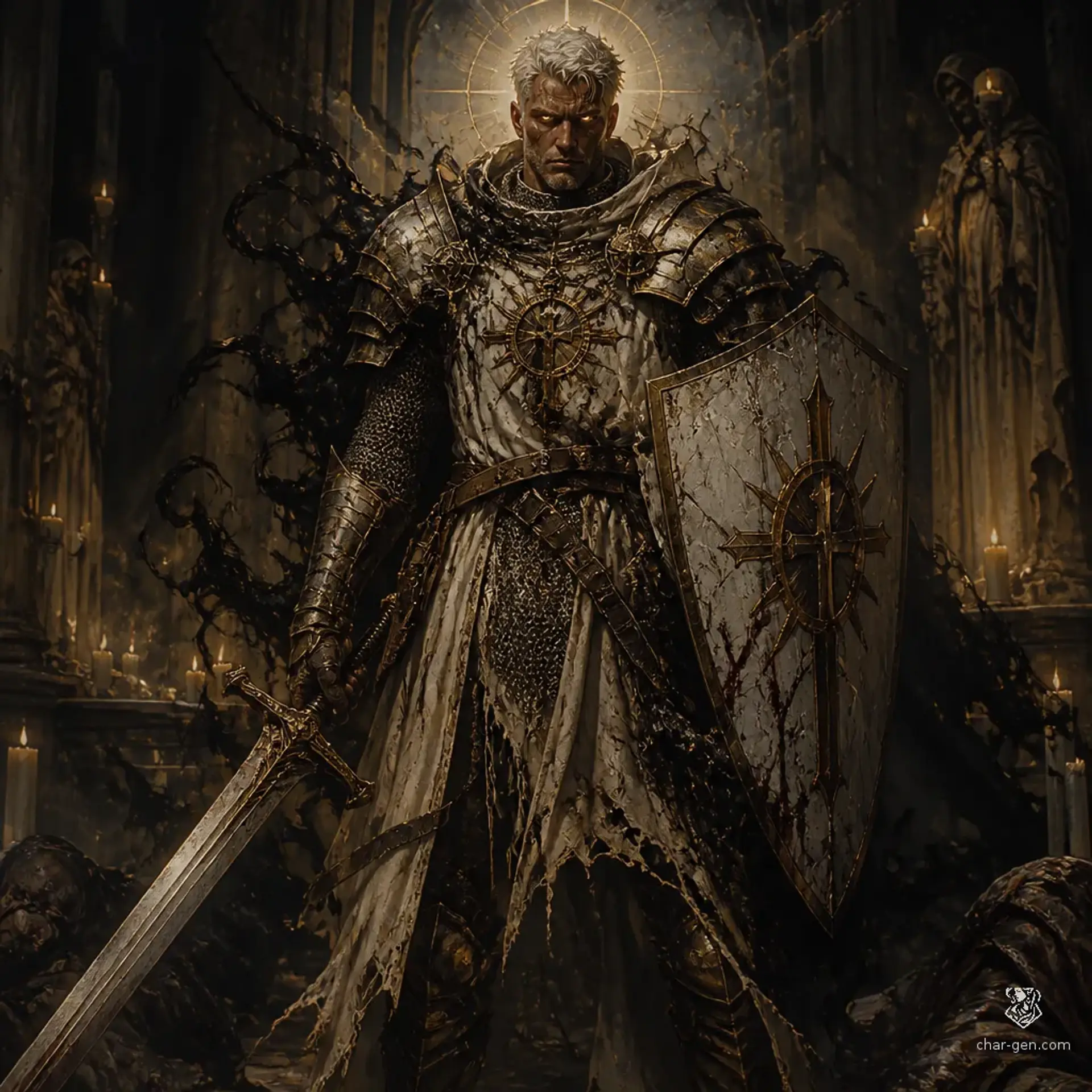 Cael Varin - AI-generated fantasy Character